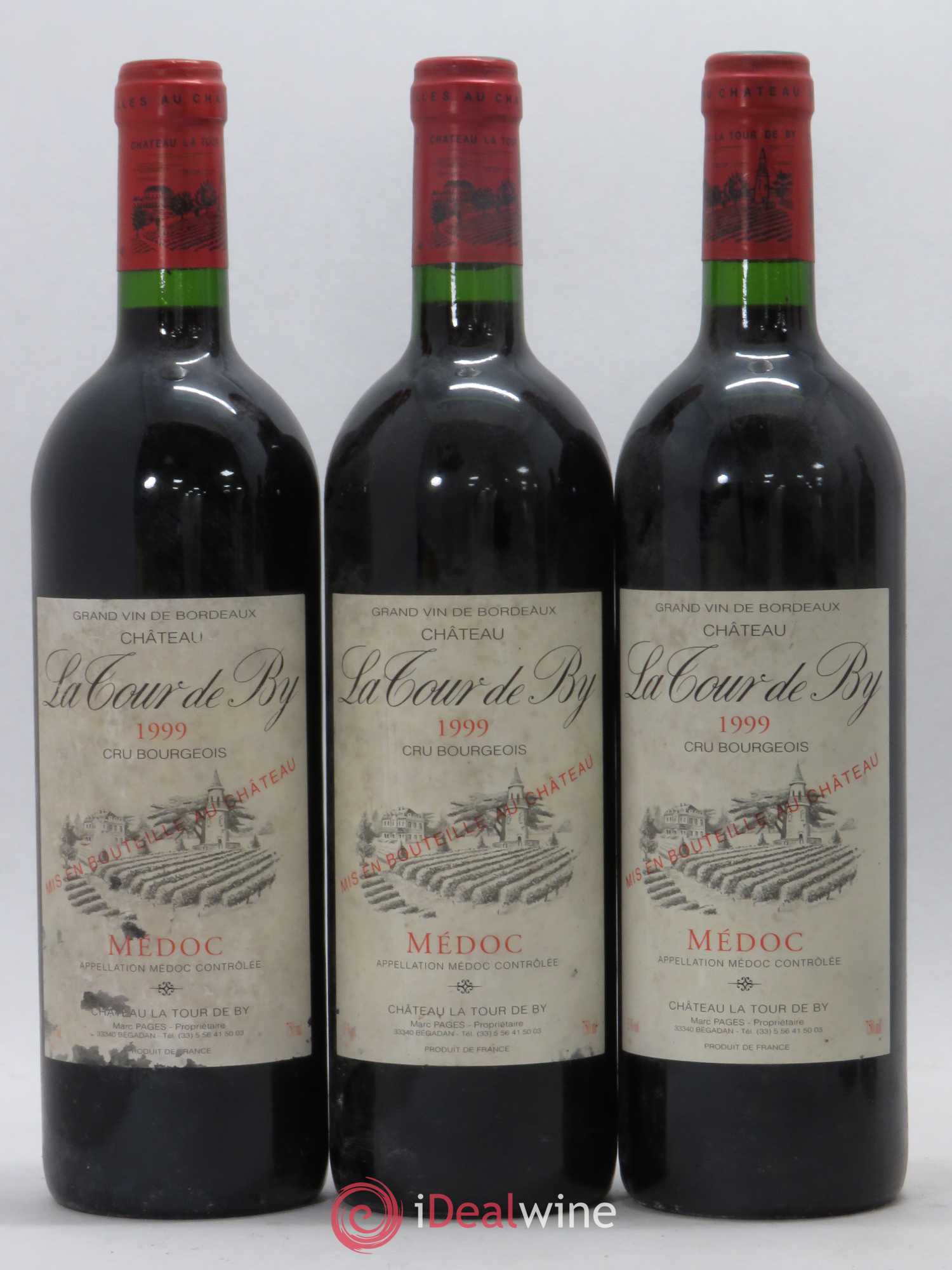 Château La Tour de By Cru Bourgeois 1999 - Lot de 6 bouteilles - 1