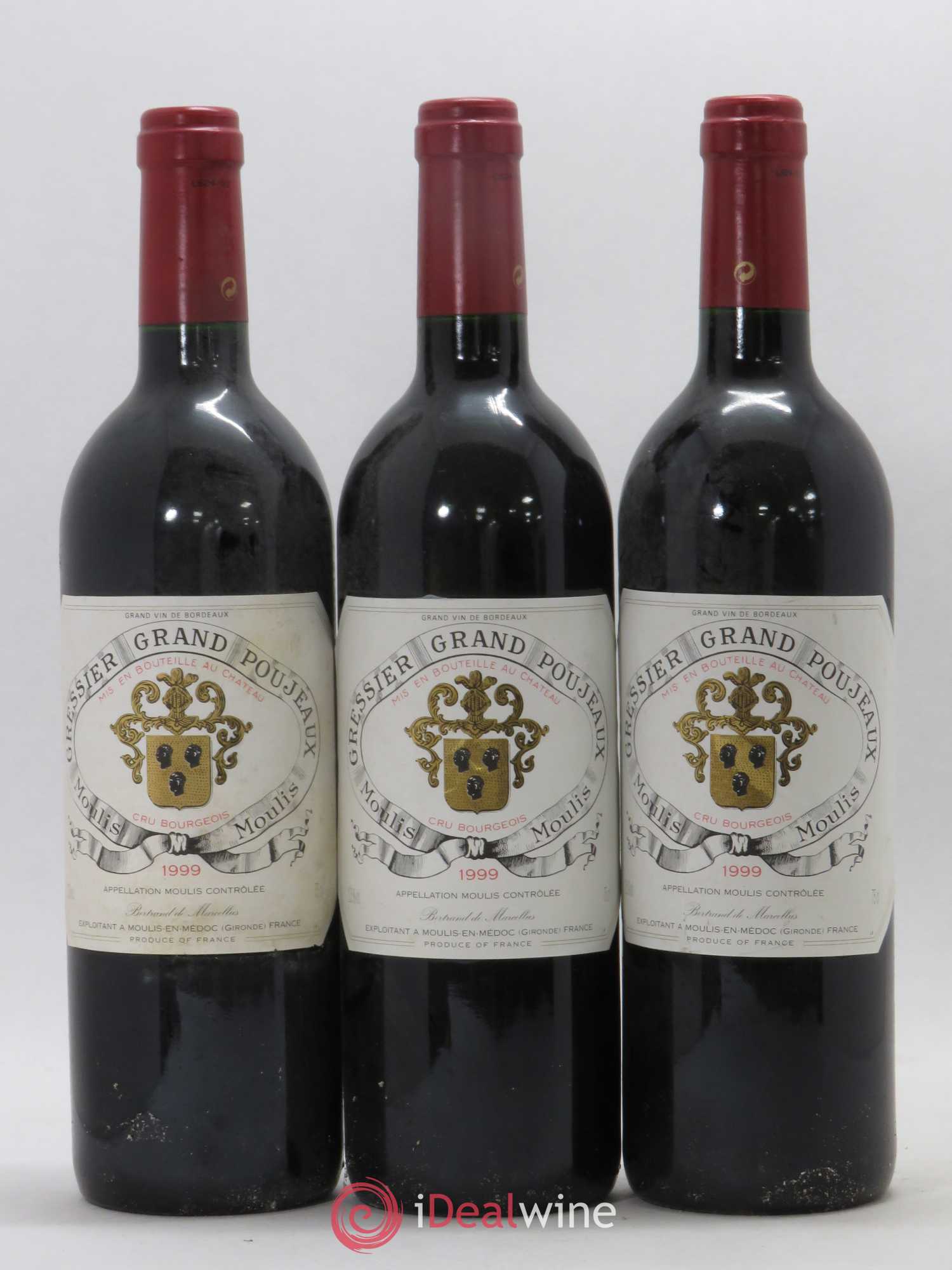 Château Gressier Grand Poujeaux Cru Bourgeois 1999 - Lot de 6 bouteilles - 2