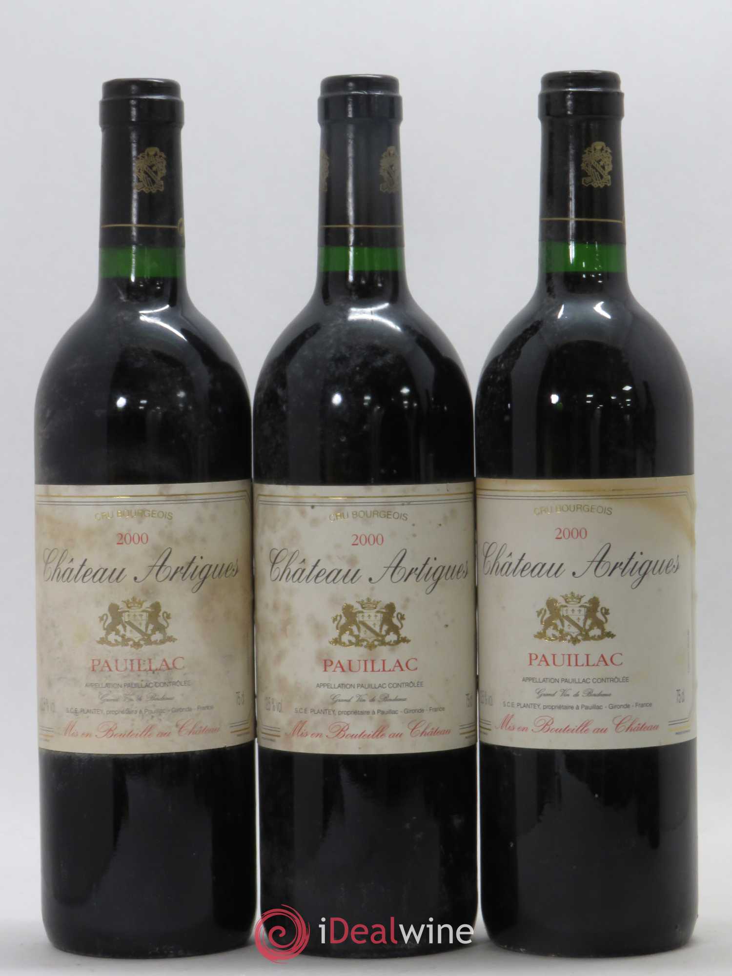 Pauillac Château Artigues 2000 - Lot de 5 bouteilles - 1