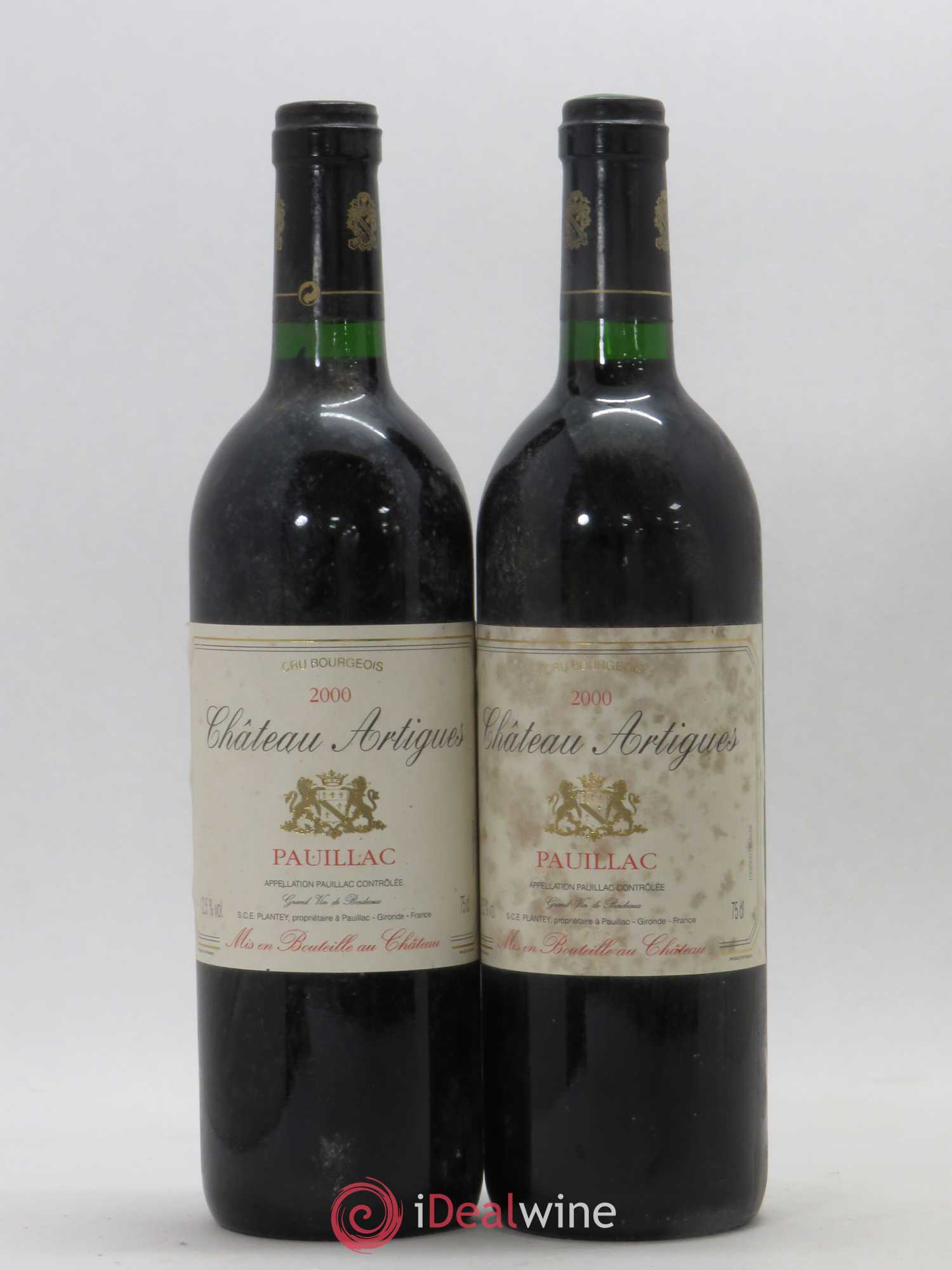 Pauillac Château Artigues 2000 - Lot de 5 bouteilles - 2