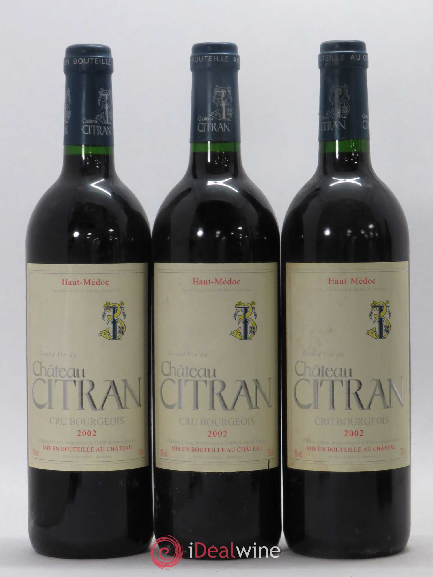 Château Citran Cru Bourgeois 2002 - Lot de 5 bouteilles - 1