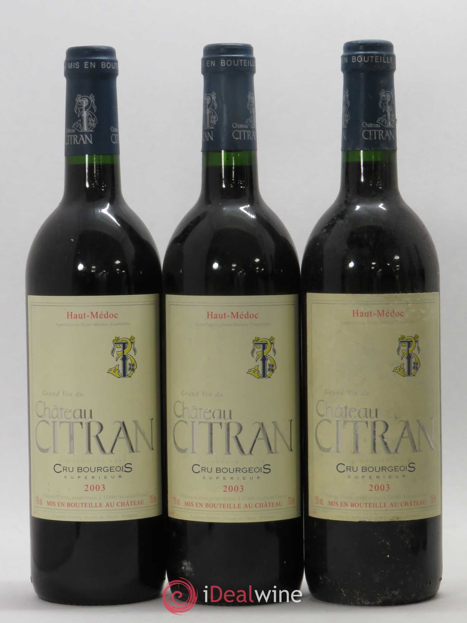 Château Citran Cru Bourgeois 2003 - Lot de 6 bouteilles - 1
