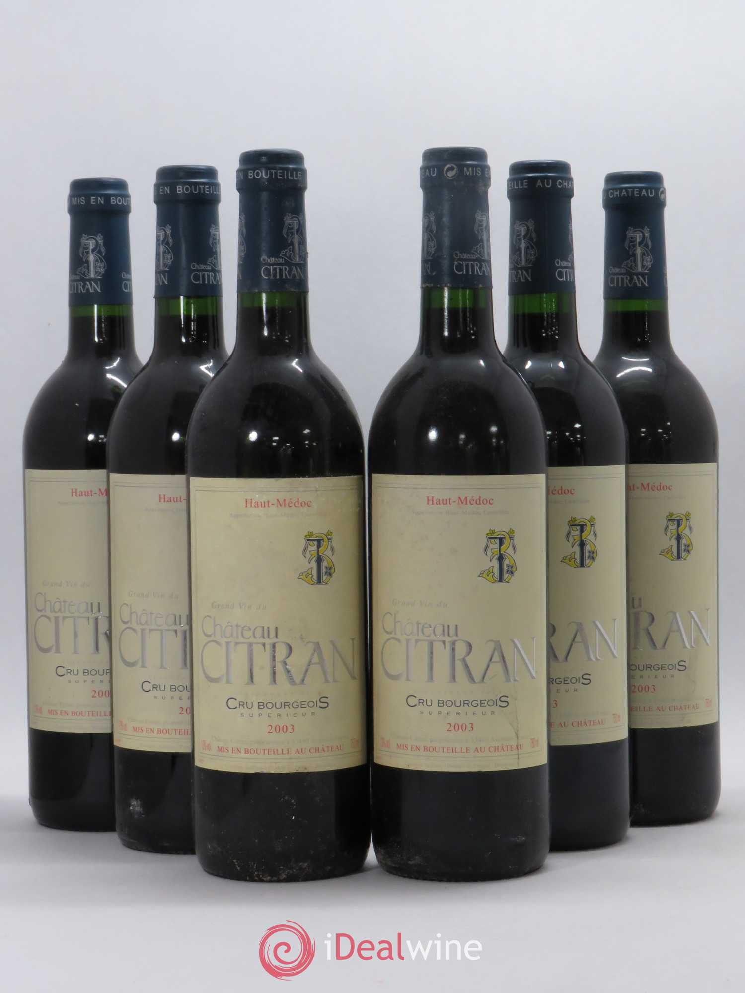 Château Citran Cru Bourgeois 2003 - Lot de 6 bouteilles - 0