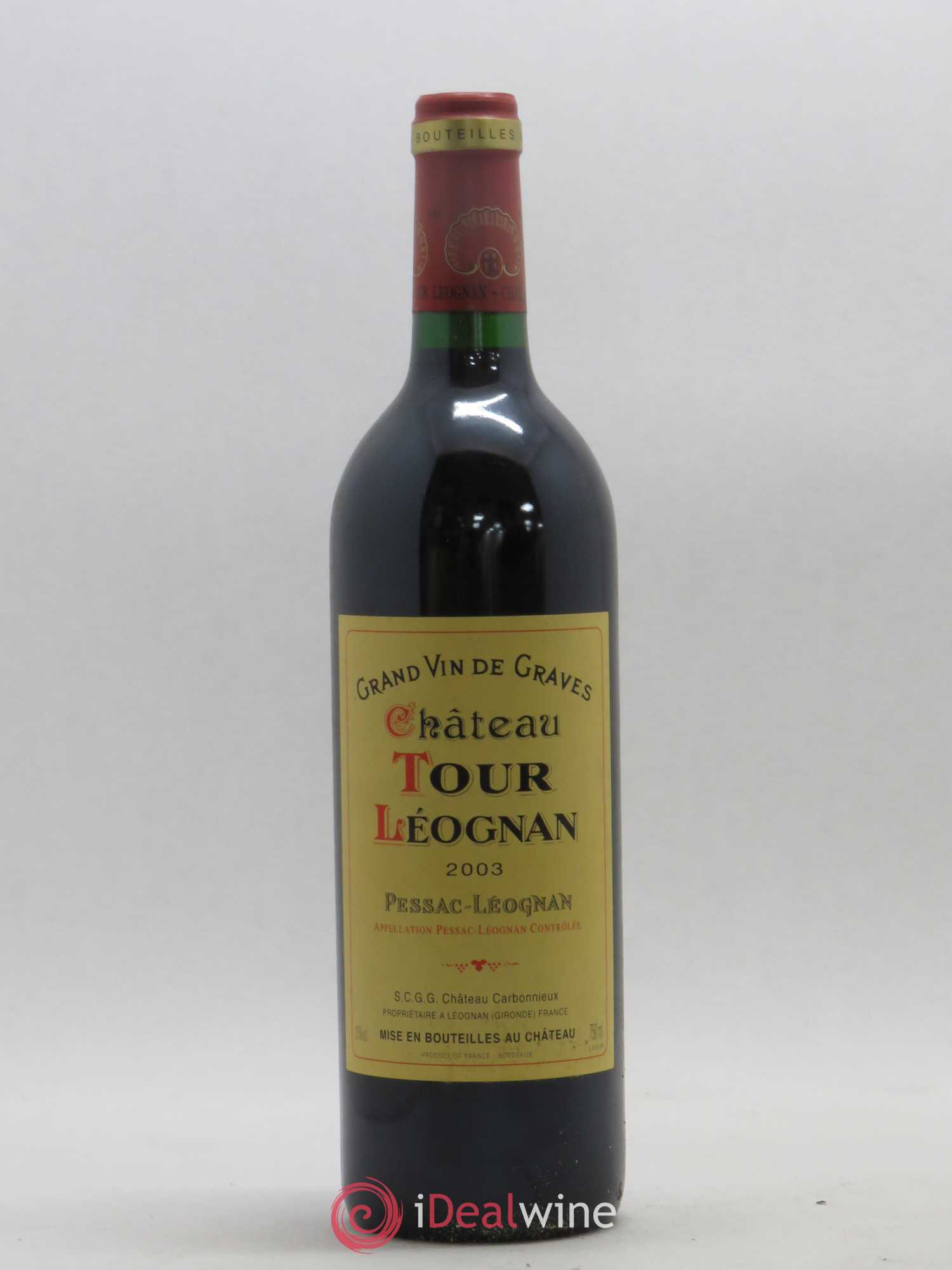 Château Tour Léognan 2003 - Lot de 1 bouteille - 0