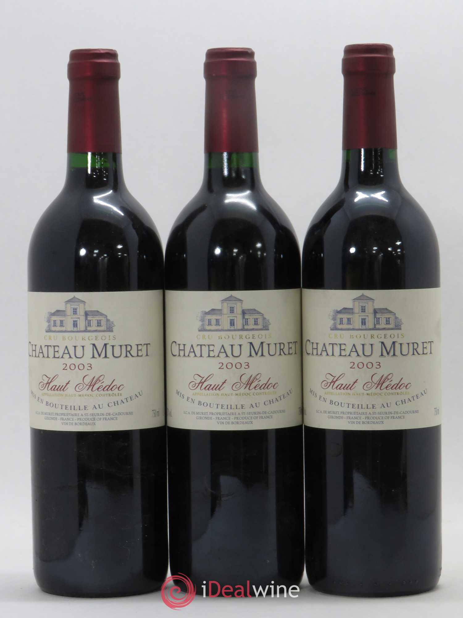 Haut Médoc Château Muret 2003 - Lot de 6 bouteilles - 2