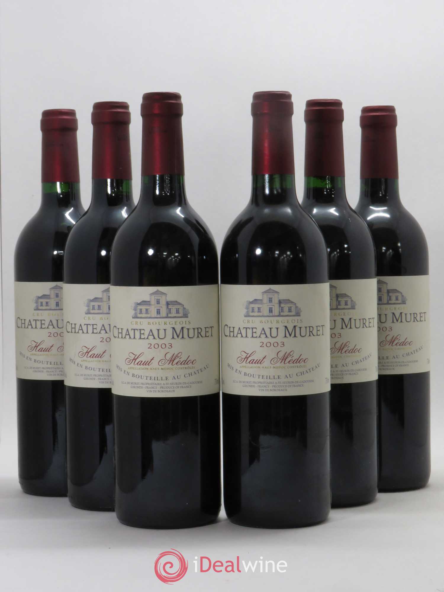 Haut Médoc Château Muret 2003 - Lot de 6 bouteilles - 0