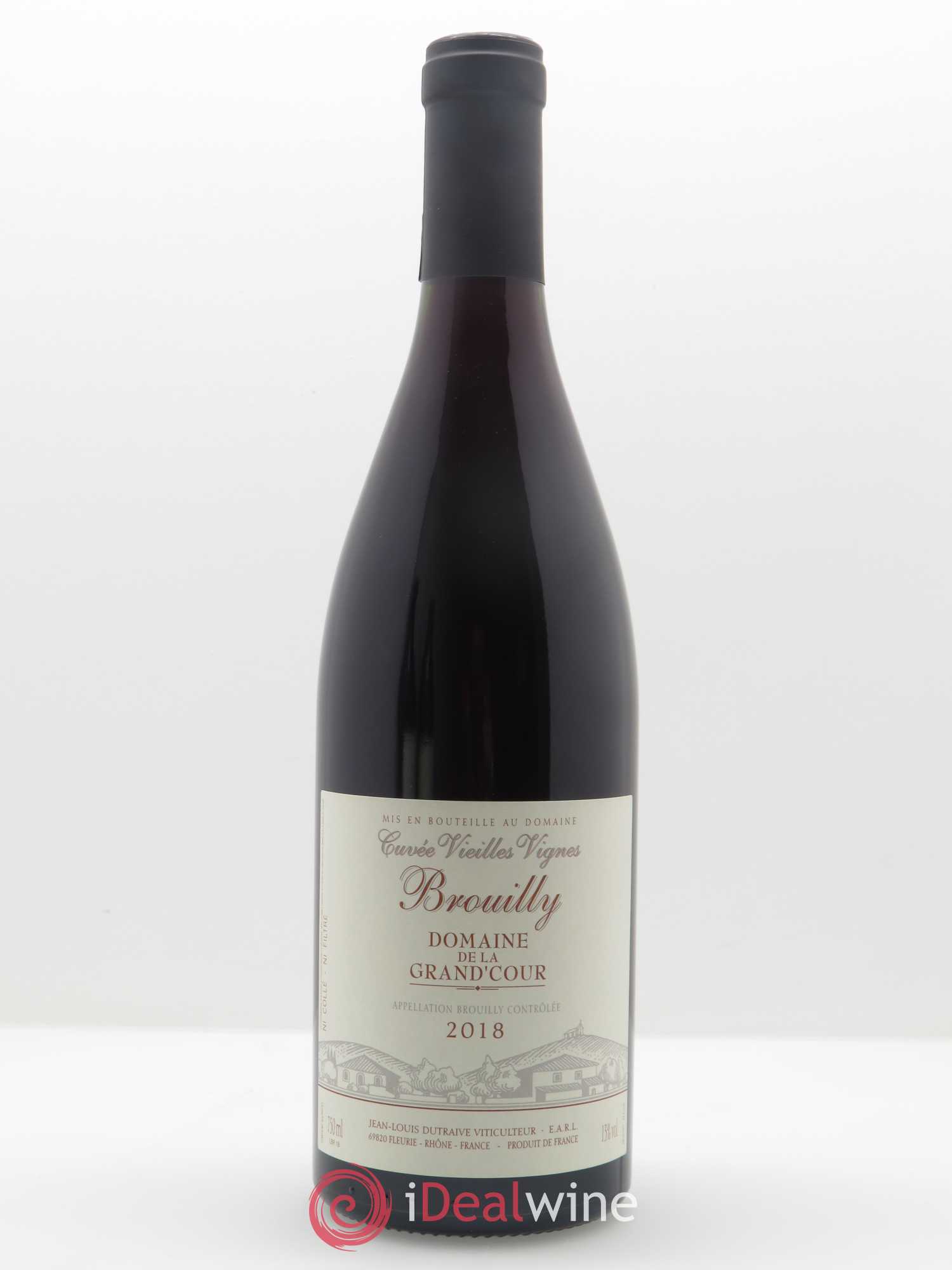 Brouilly Vieilles Vignes Grand'cour (Domaine de la) - Jean-Louis Dutraive 2018 - Lot de 1 bouteille - 0