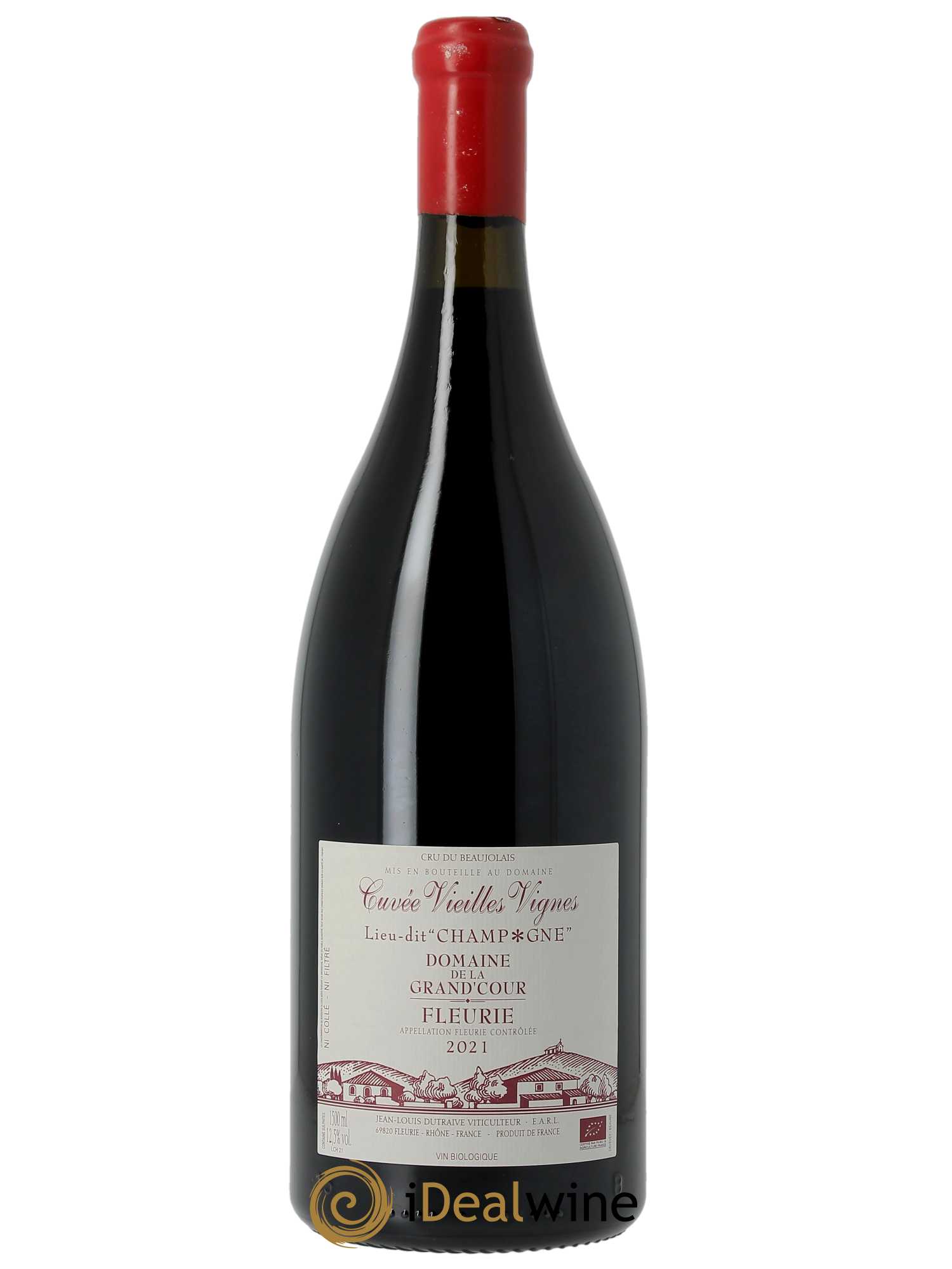 Fleurie Champagne - Cuvée Vieilles Vignes Grand'cour (Domaine de la) - Jean-Louis Dutraive 2021 - Lot de 1 magnum - 0
