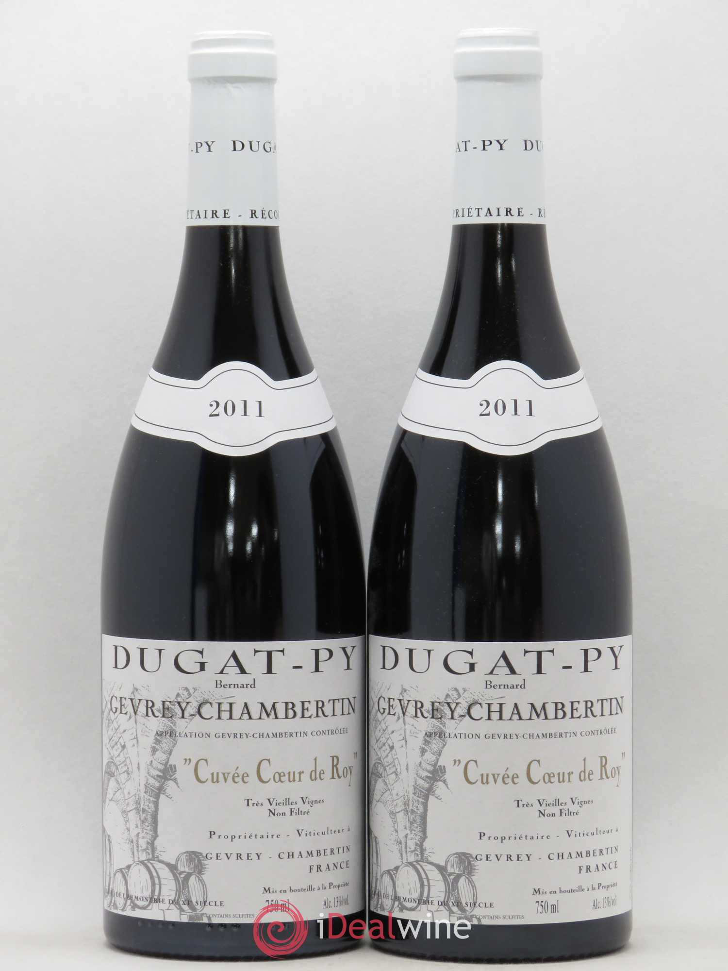 Gevrey-Chambertin Coeur de Roy Très Vieilles Vignes Dugat-Py 2011 - Lot de 2 bouteilles - 0