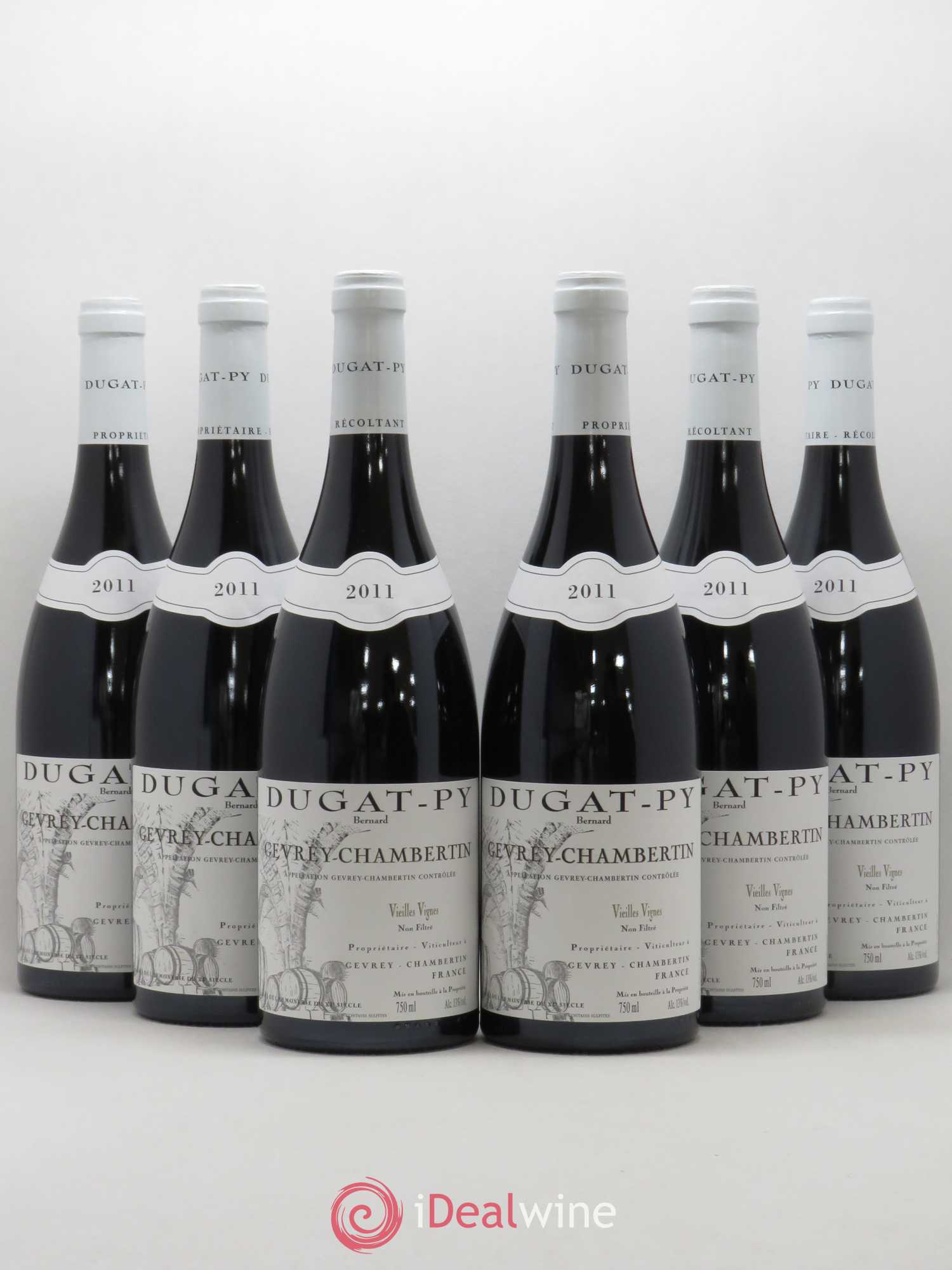 Gevrey-Chambertin Vieilles Vignes Dugat-Py 2011 - Lot de 6 bouteilles - 0