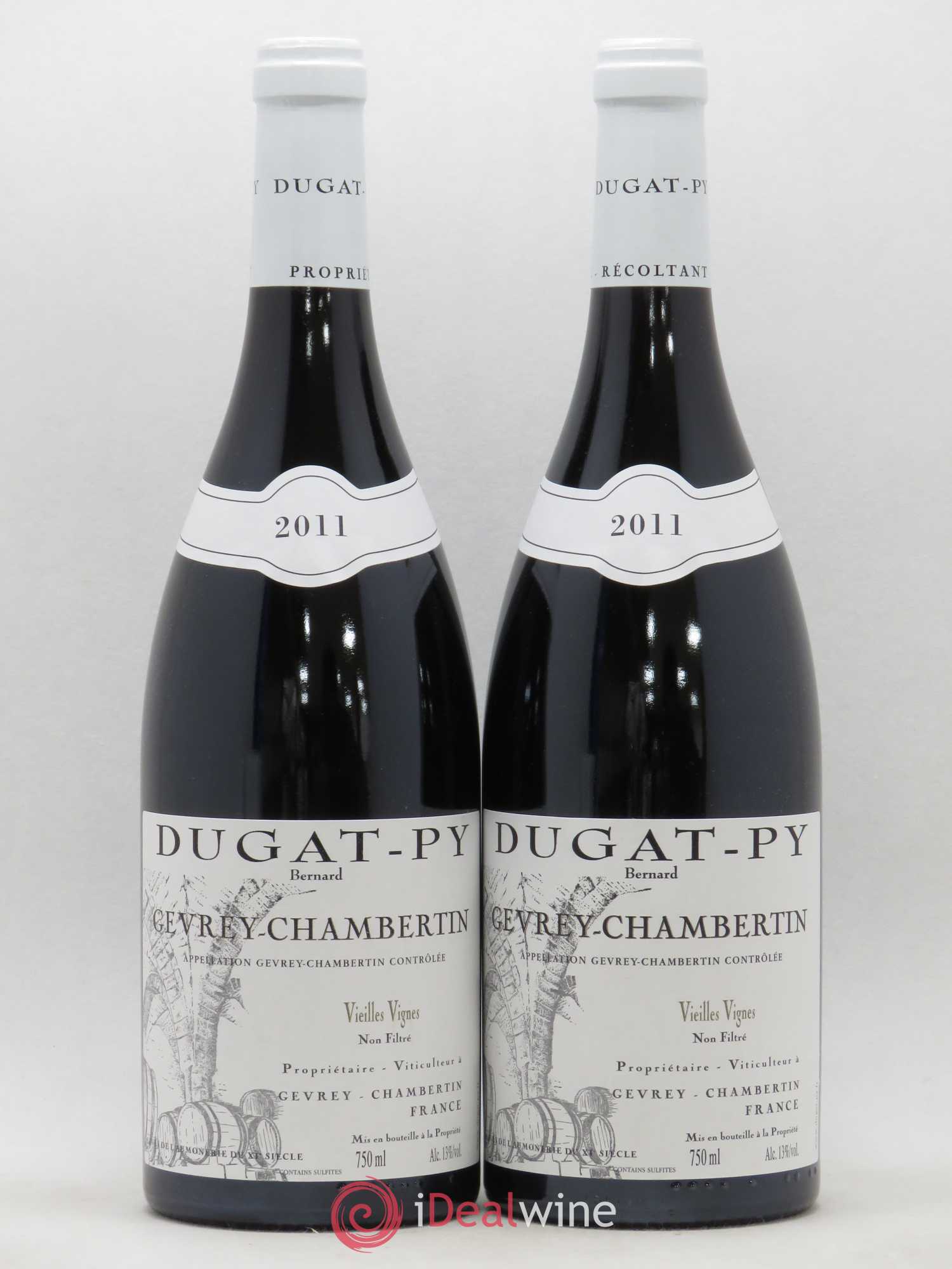 Gevrey-Chambertin Vieilles Vignes Dugat-Py 2011 - Lot de 2 bouteilles - 0