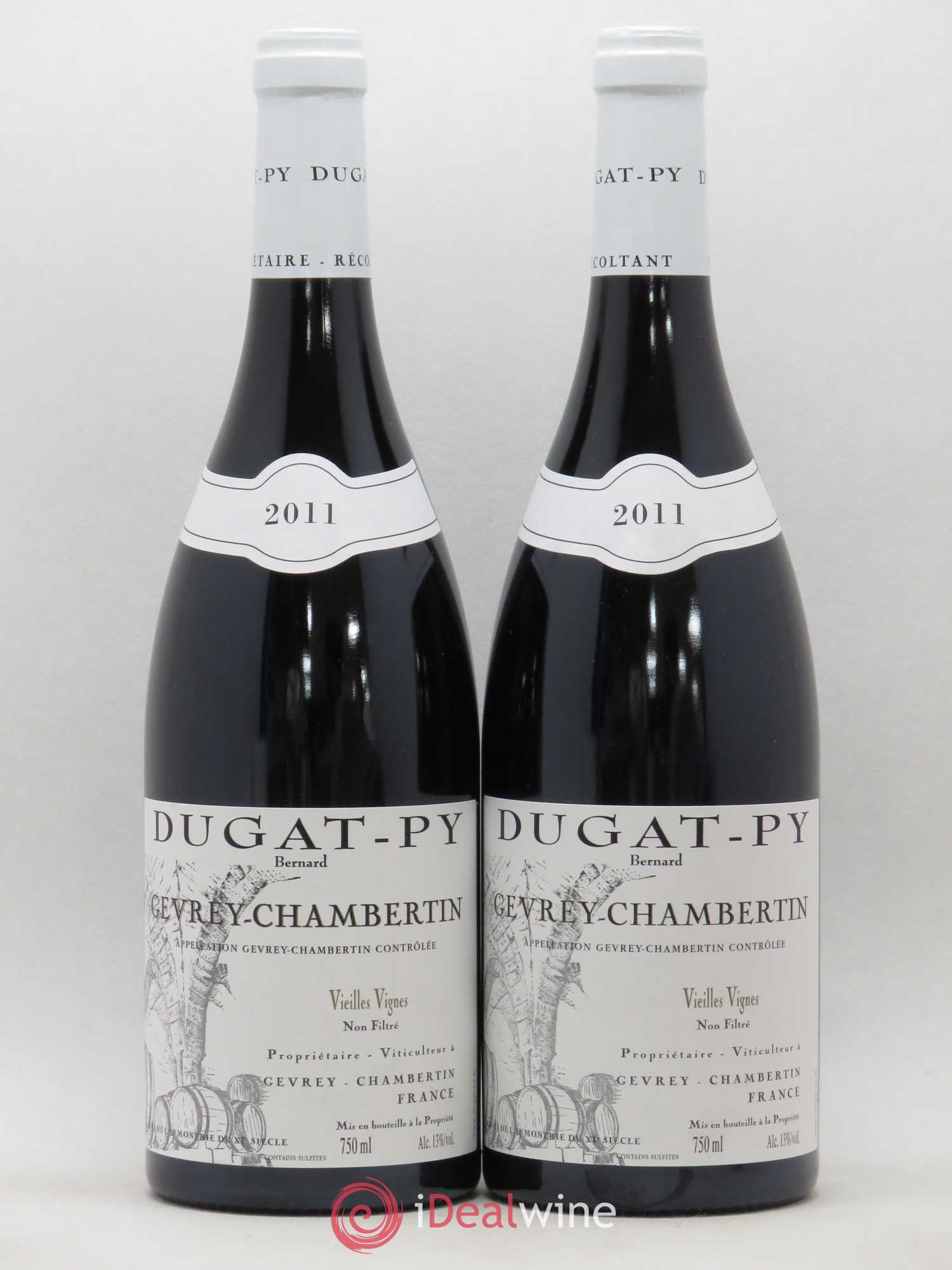 Gevrey-Chambertin Vieilles Vignes Dugat-Py 2011 - Lot de 2 bouteilles - 0