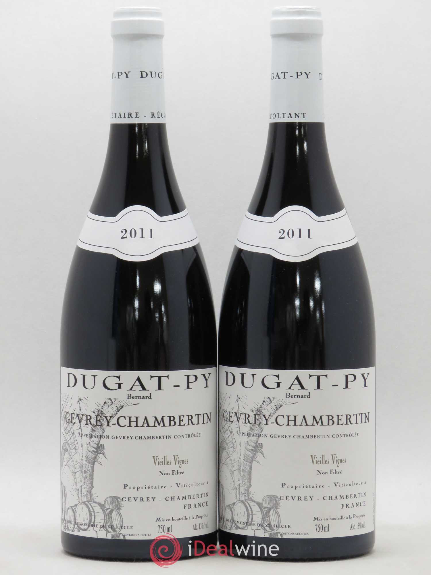 Gevrey-Chambertin Vieilles Vignes Dugat-Py 2011 - Lot de 2 bouteilles - 0