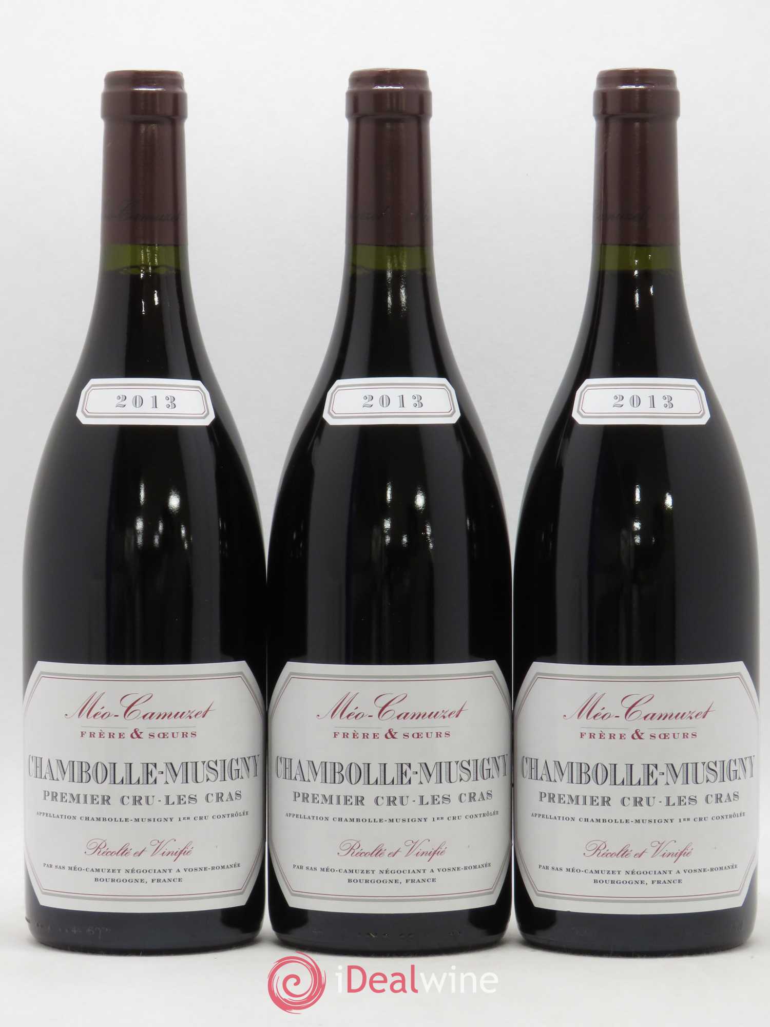 Chambolle-Musigny 1er Cru Les Cras Méo-Camuzet (Frère & Soeurs) 2013 - Lot de 3 bouteilles - 0