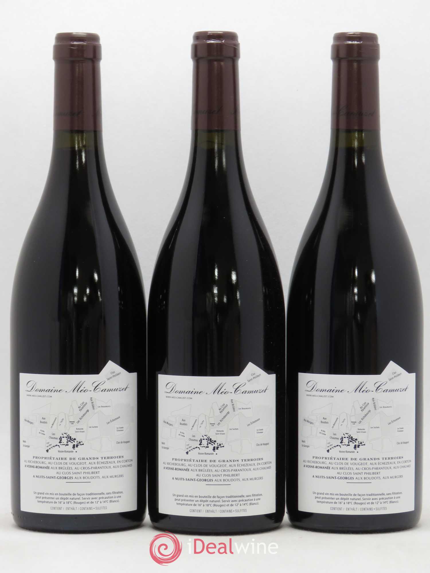 Clos de Vougeot Grand Cru Méo-Camuzet (Domaine) 2012 - Lot de 3 bouteilles - 1