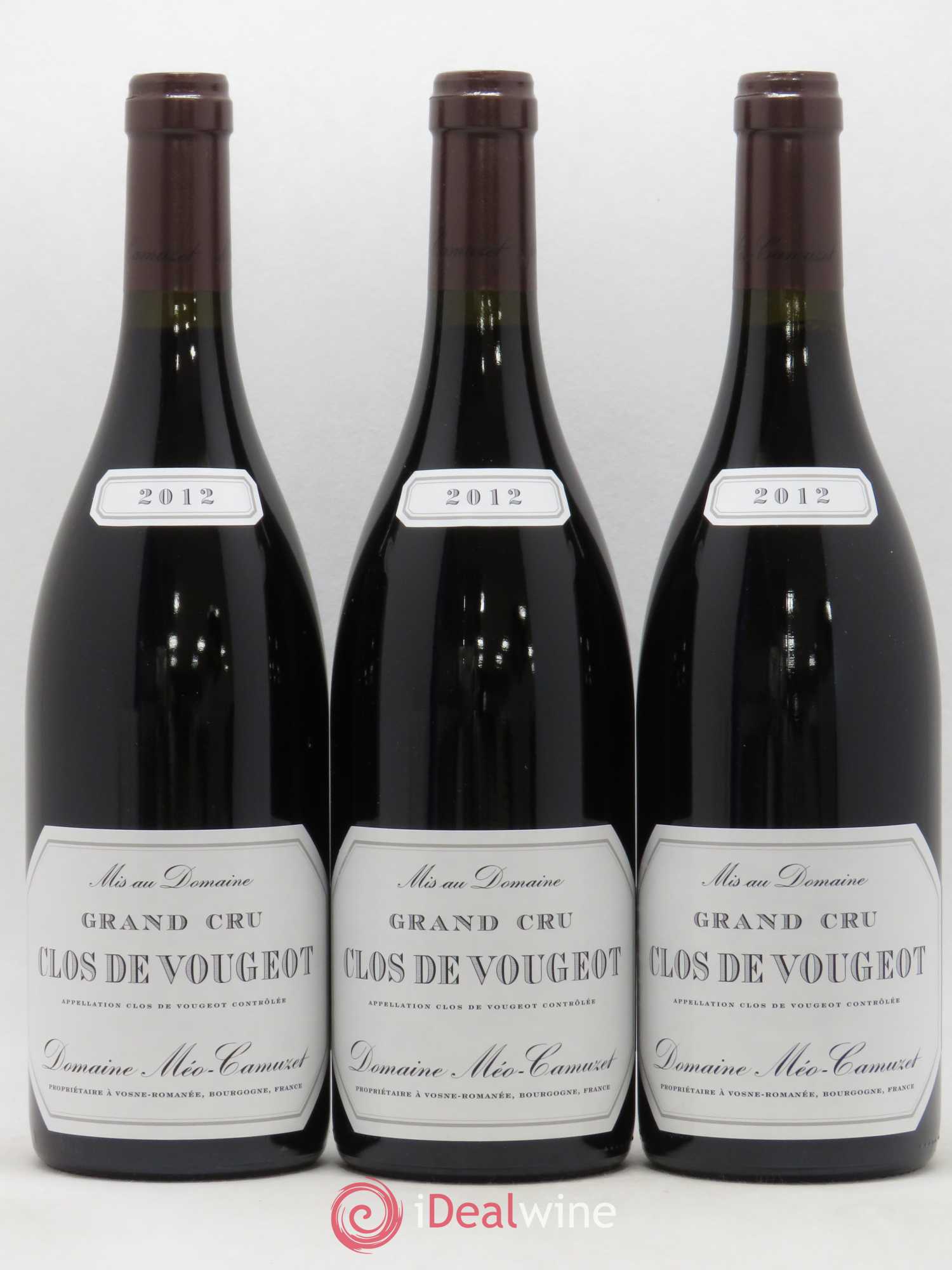 Clos de Vougeot Grand Cru Méo-Camuzet (Domaine) 2012 - Lot de 3 bouteilles - 0