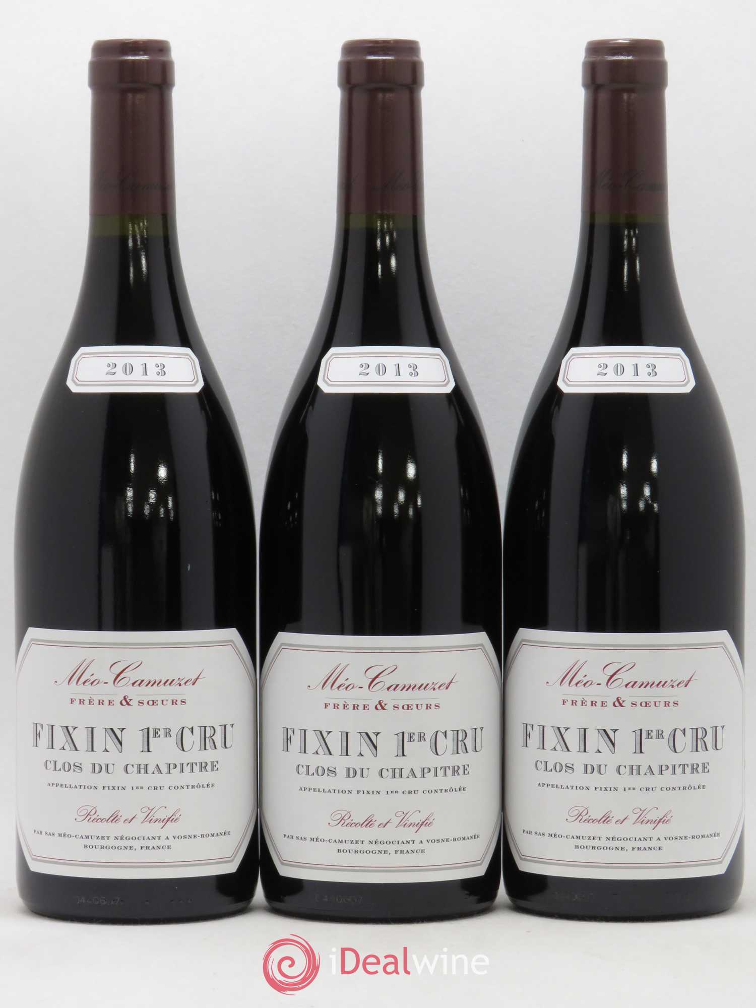 Fixin 1er Cru Clos du Chapitre Méo-Camuzet (Frère & Soeurs) 2013 - Lot de 3 bouteilles - 0