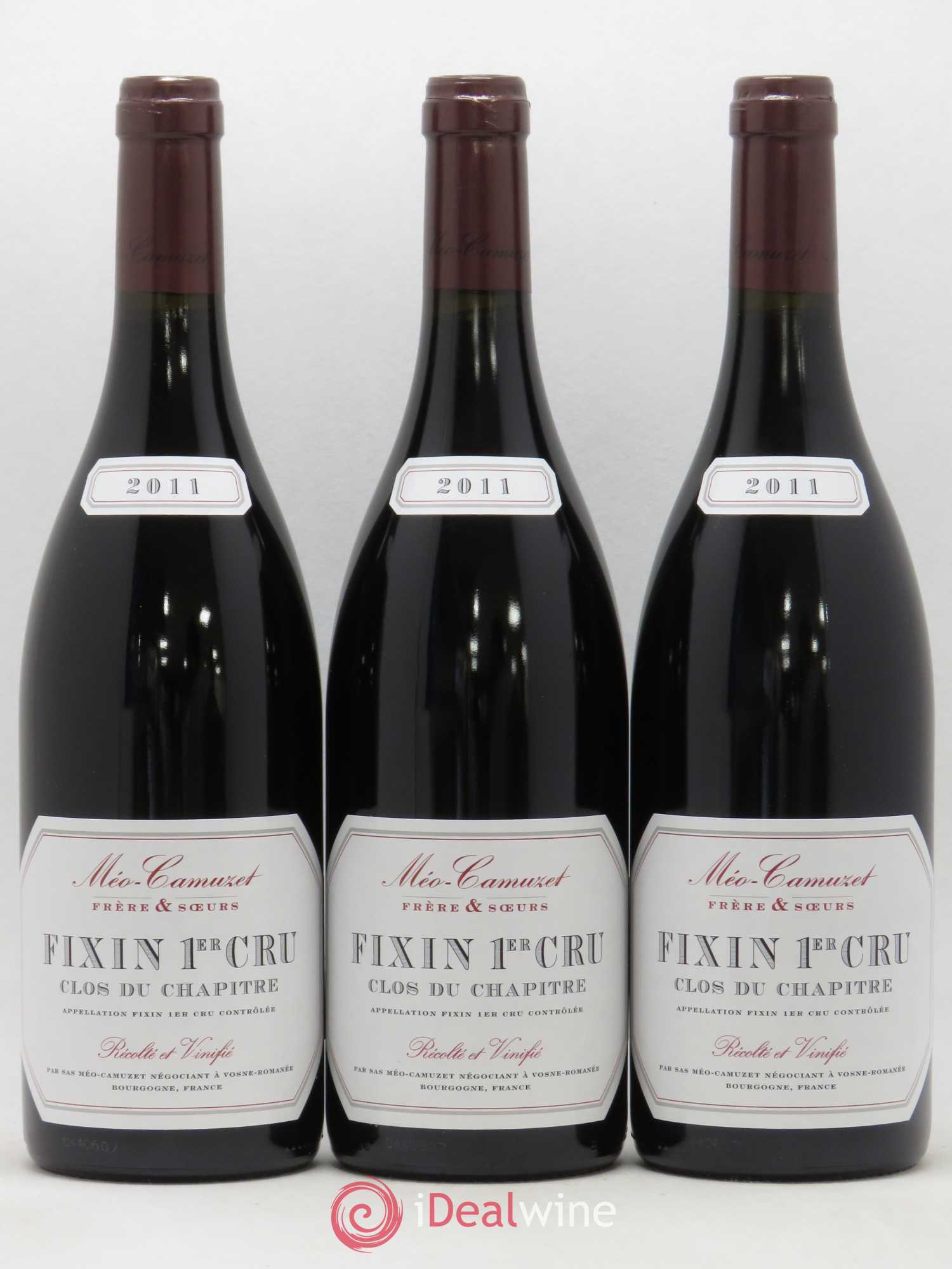 Fixin 1er Cru Clos du Chapitre Méo-Camuzet (Frère & Soeurs) 2011 - Lot de 3 bouteilles - 0