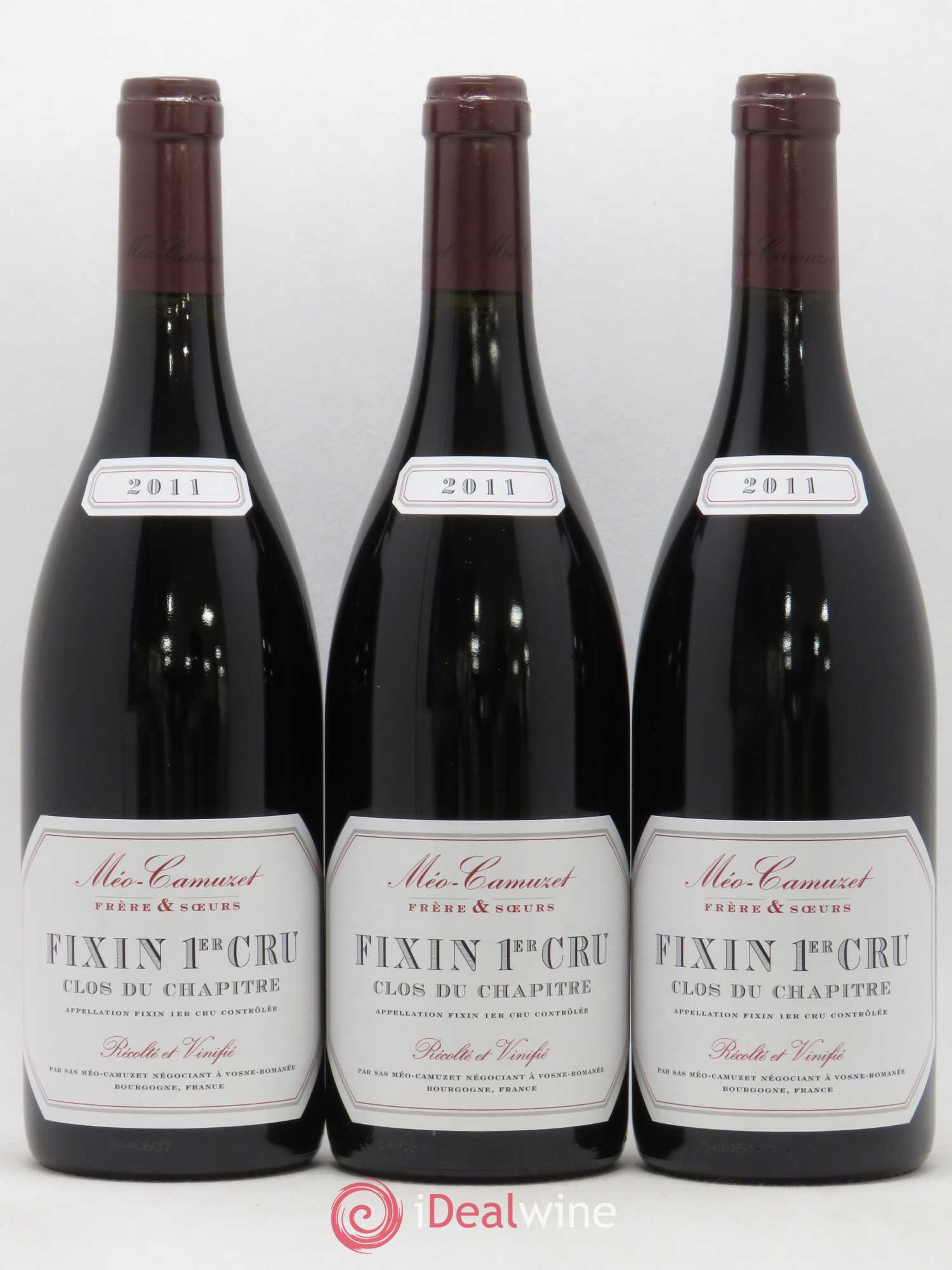 Fixin 1er Cru Clos du Chapitre Méo-Camuzet (Frère & Soeurs) 2011 - Lot de 3 bouteilles - 0