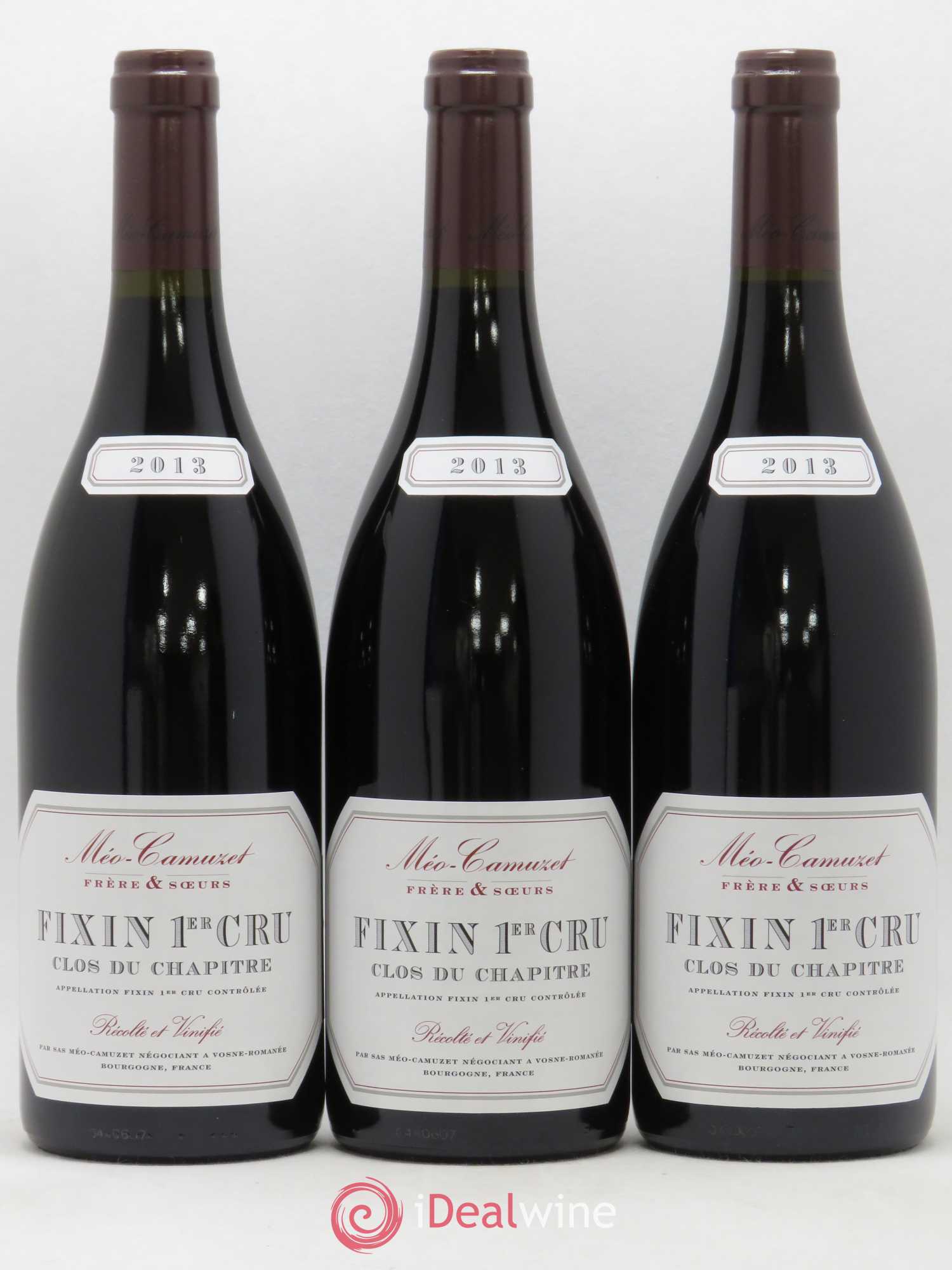 Fixin 1er Cru Clos du Chapitre Méo-Camuzet (Frère & Soeurs) 2013 - Lot de 3 bouteilles - 0