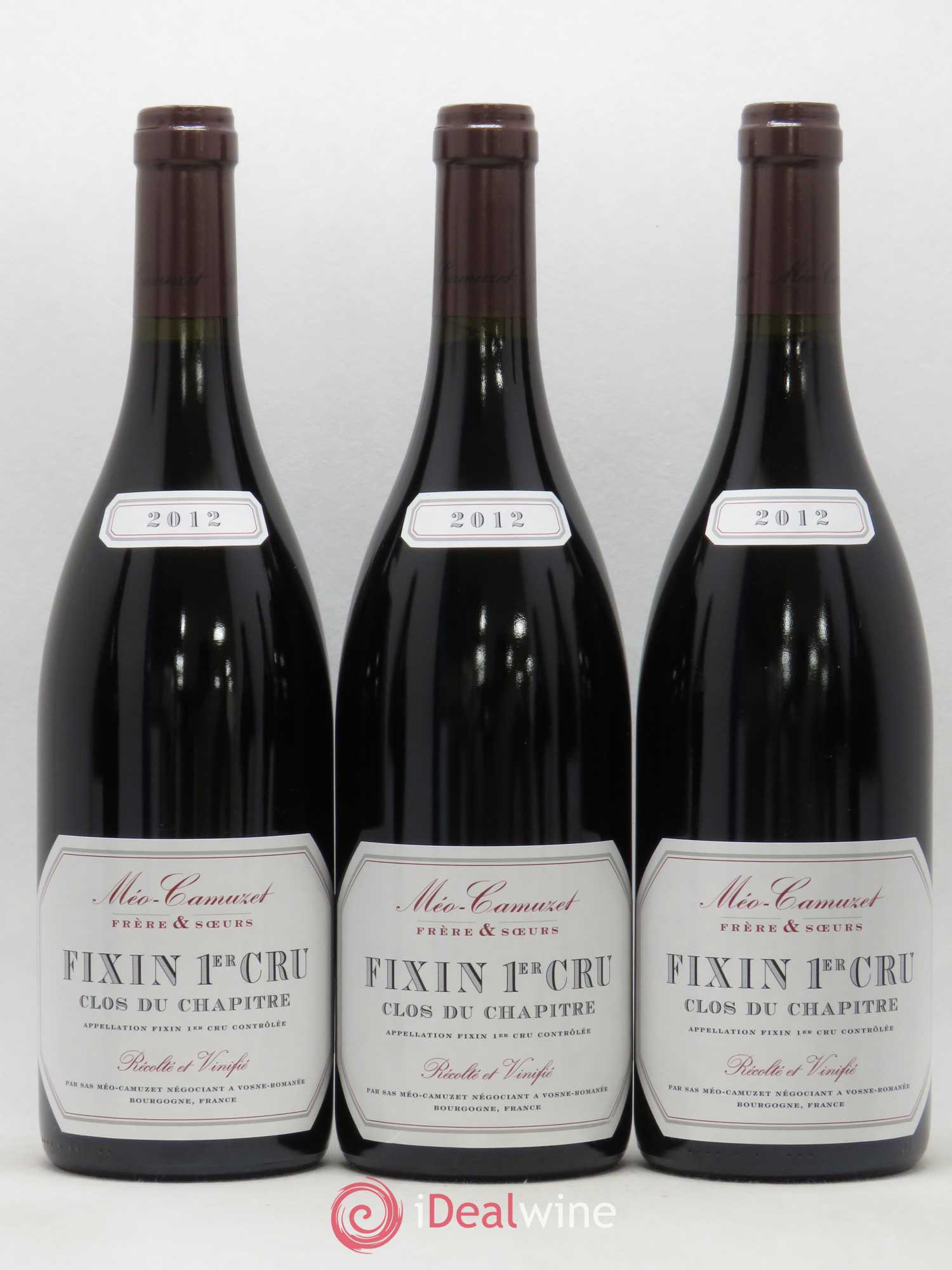 Fixin 1er Cru Clos du Chapitre Méo-Camuzet (Frère & Soeurs) 2012 - Lot de 6 bouteilles - 1