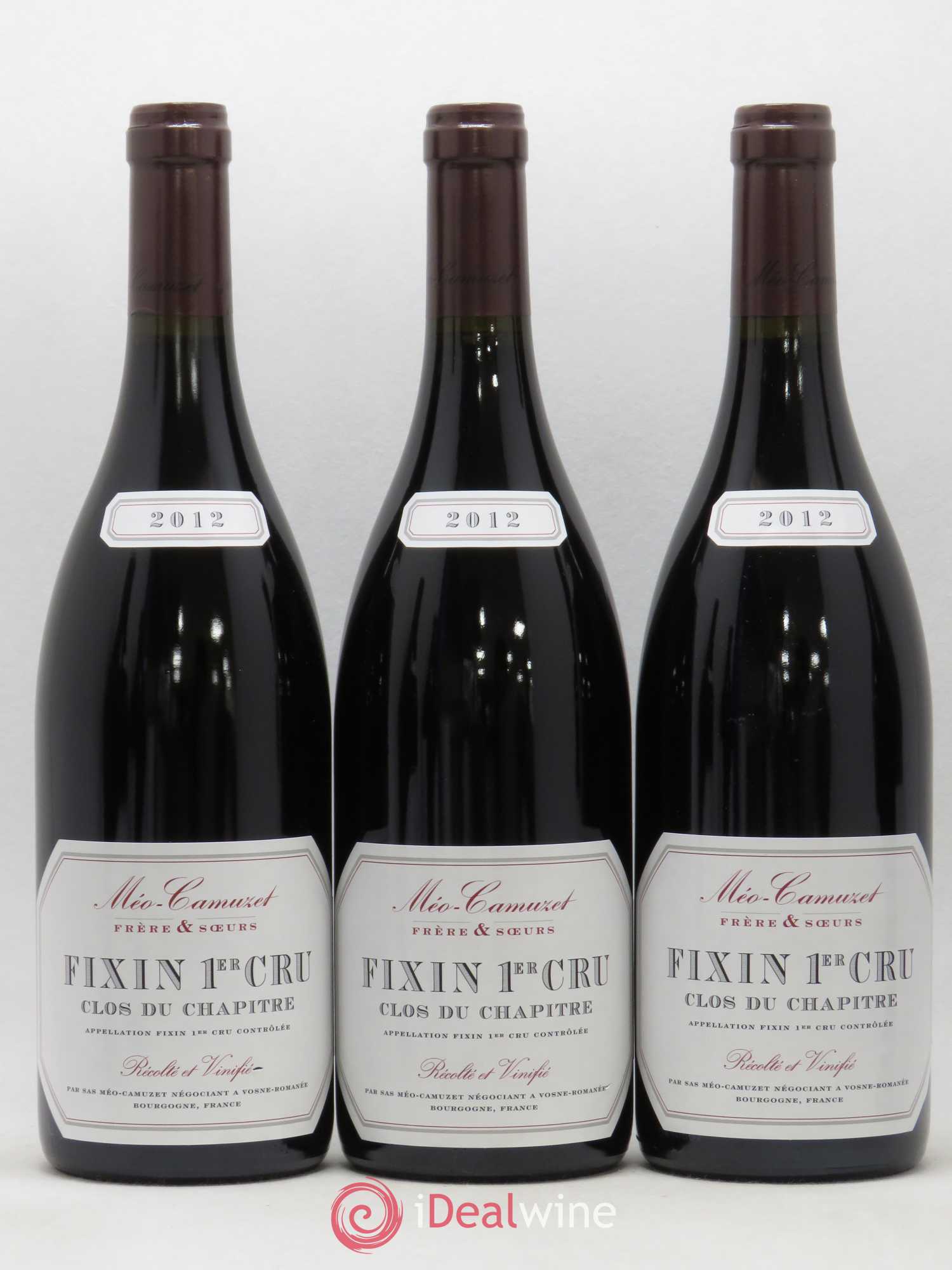 Fixin 1er Cru Clos du Chapitre Méo-Camuzet (Frère & Soeurs) 2012 - Lot de 6 bouteilles - 2