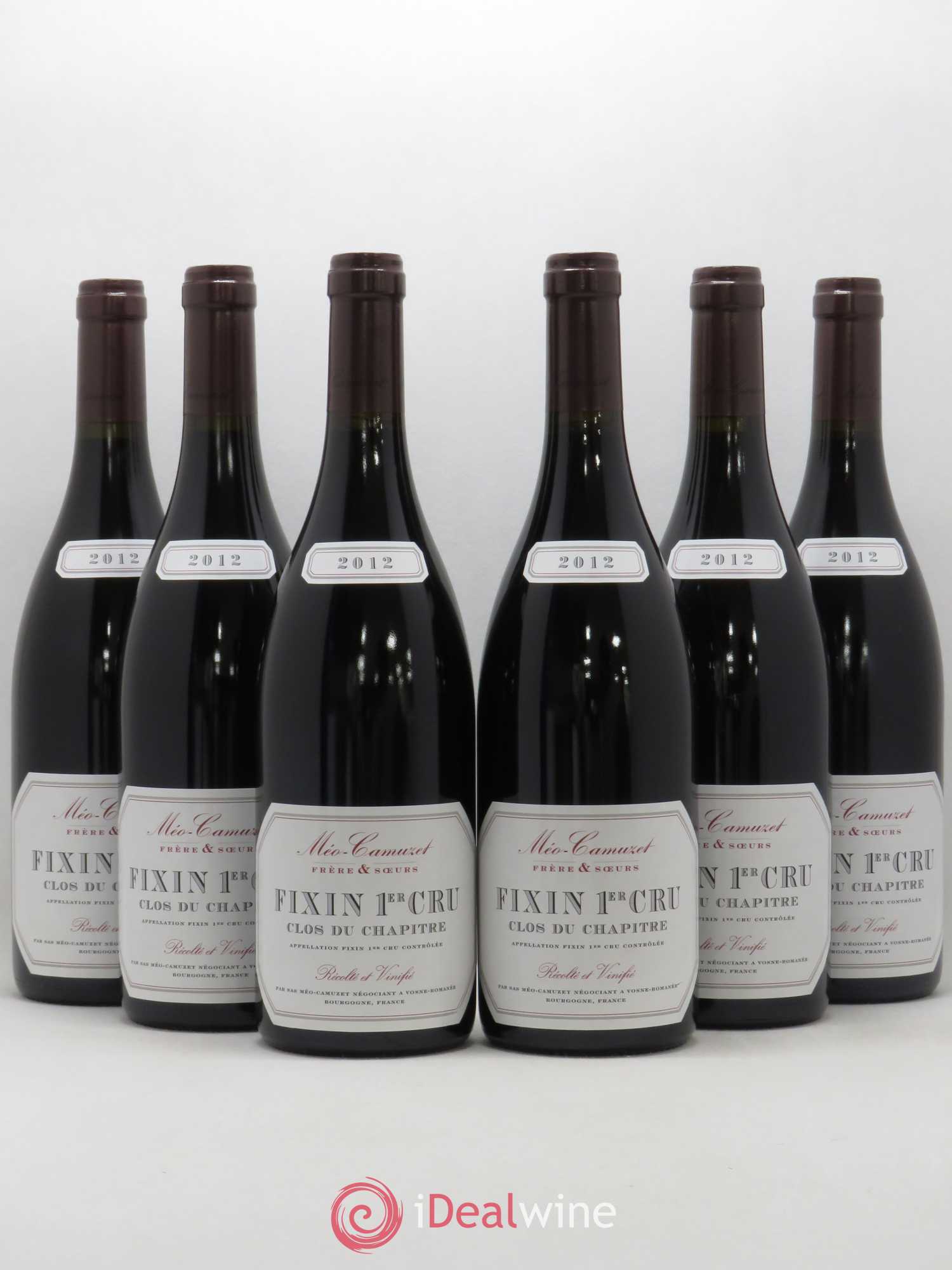 Fixin 1er Cru Clos du Chapitre Méo-Camuzet (Frère & Soeurs) 2012 - Lot de 6 bouteilles - 0