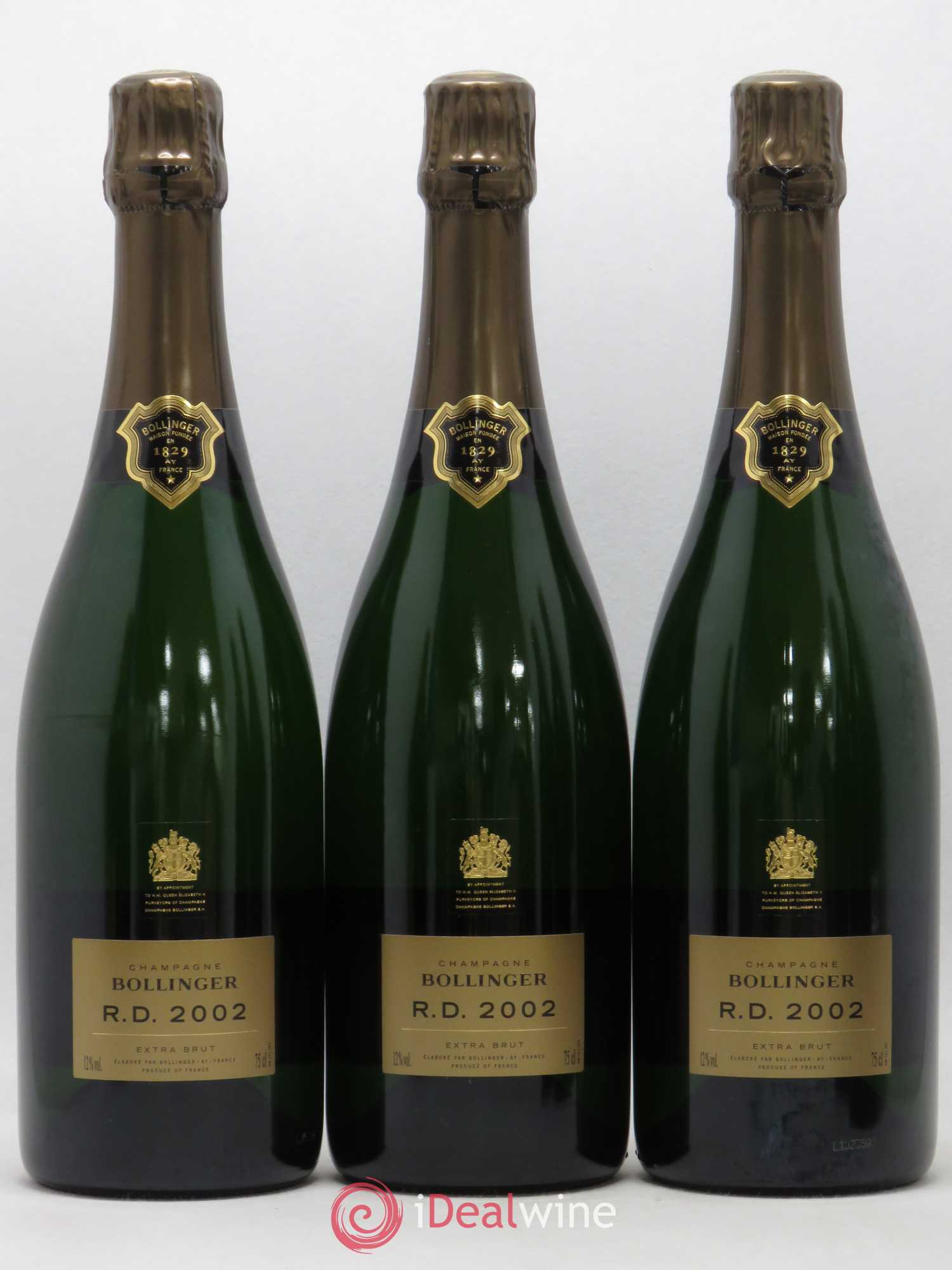 R.D. Extra-Brut Bollinger 2002 - Lot de 6 bouteilles - 1