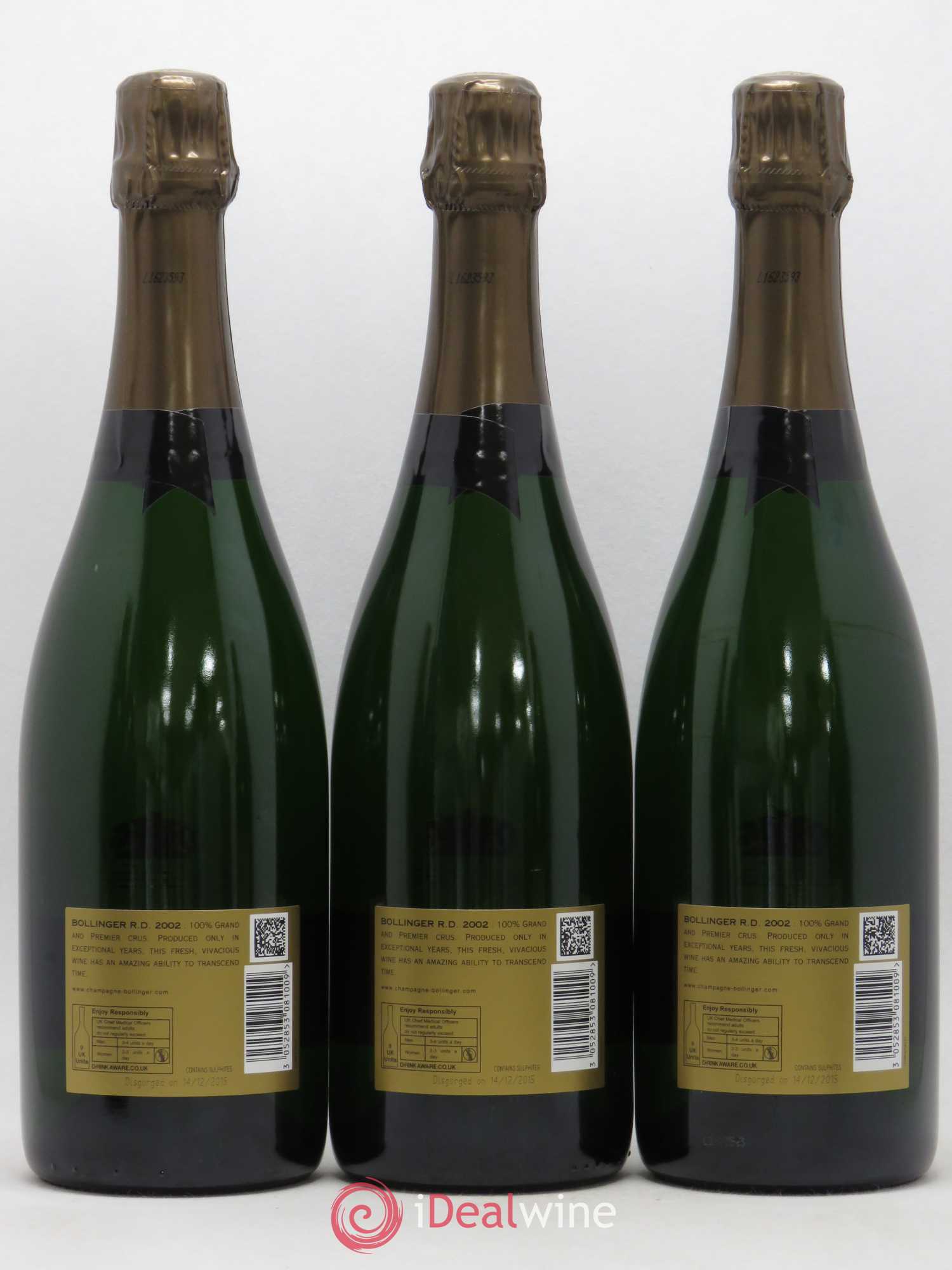 R.D. Extra-Brut Bollinger 2002 - Lot de 6 bouteilles - 4