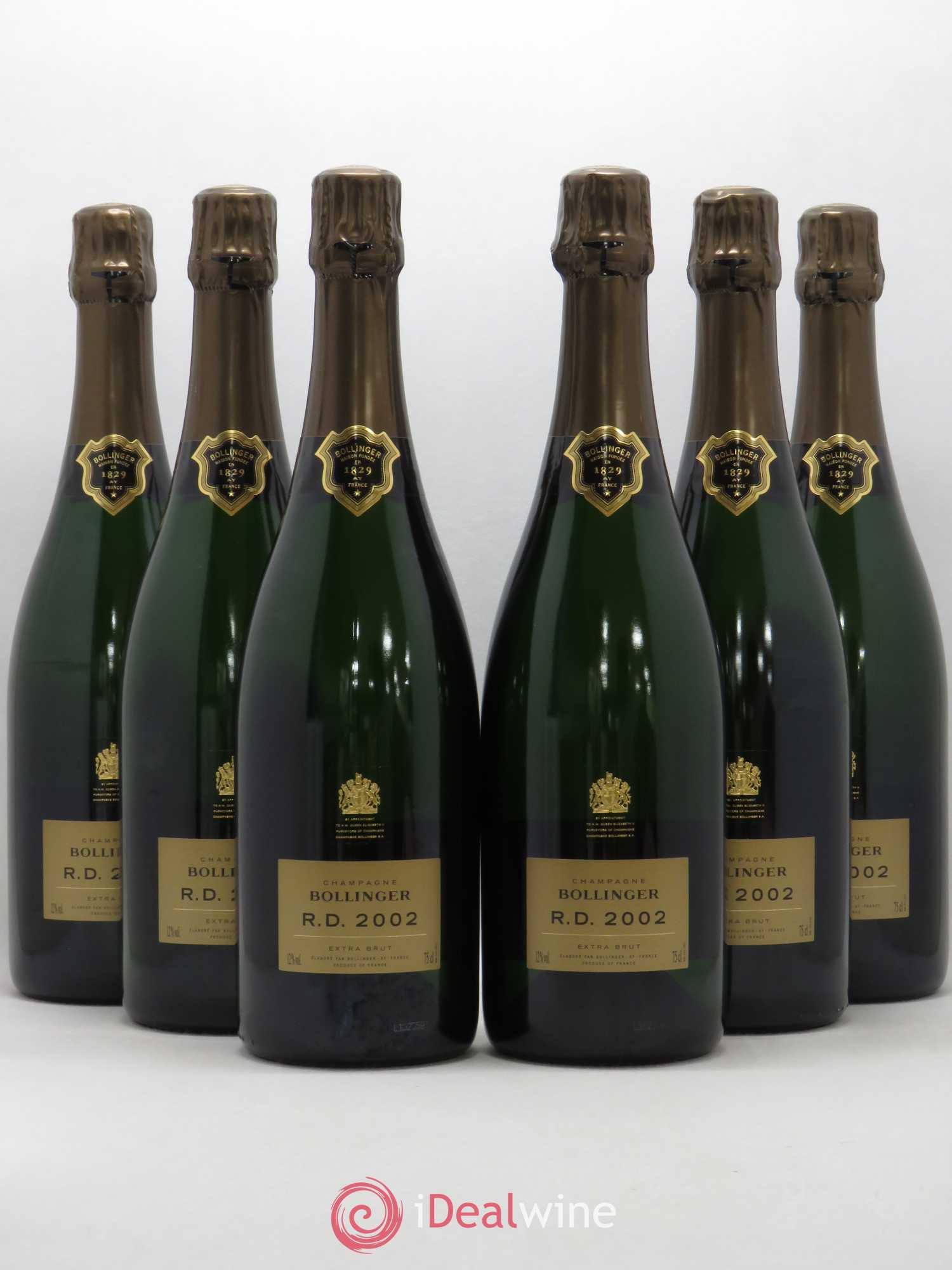 R.D. Extra-Brut Bollinger 2002 - Lot de 6 bouteilles - 0