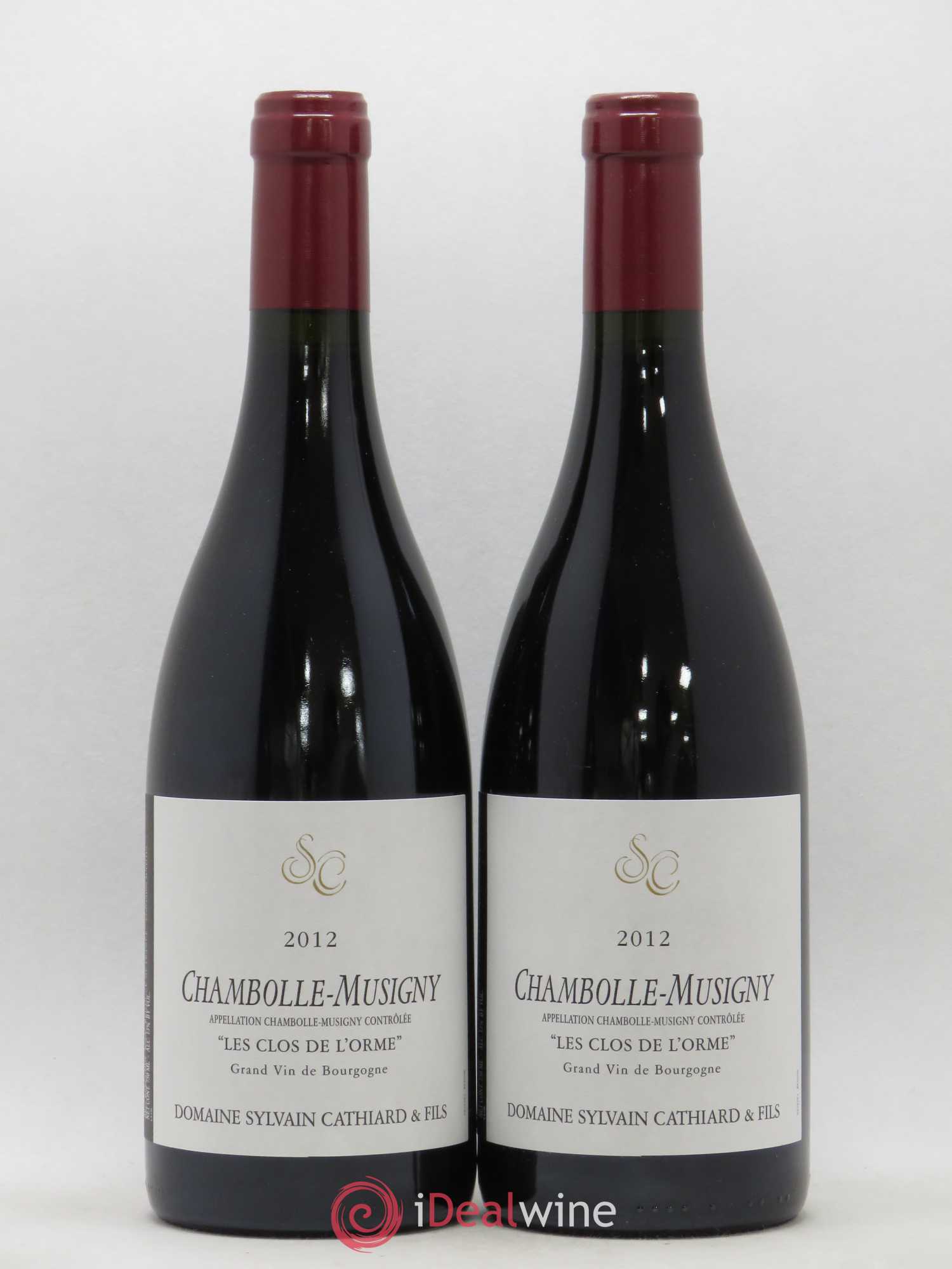 Chambolle-Musigny Les Clos de l'Orme Sylvain Cathiard & Fils 2012 - Lot de 2 bouteilles - 0