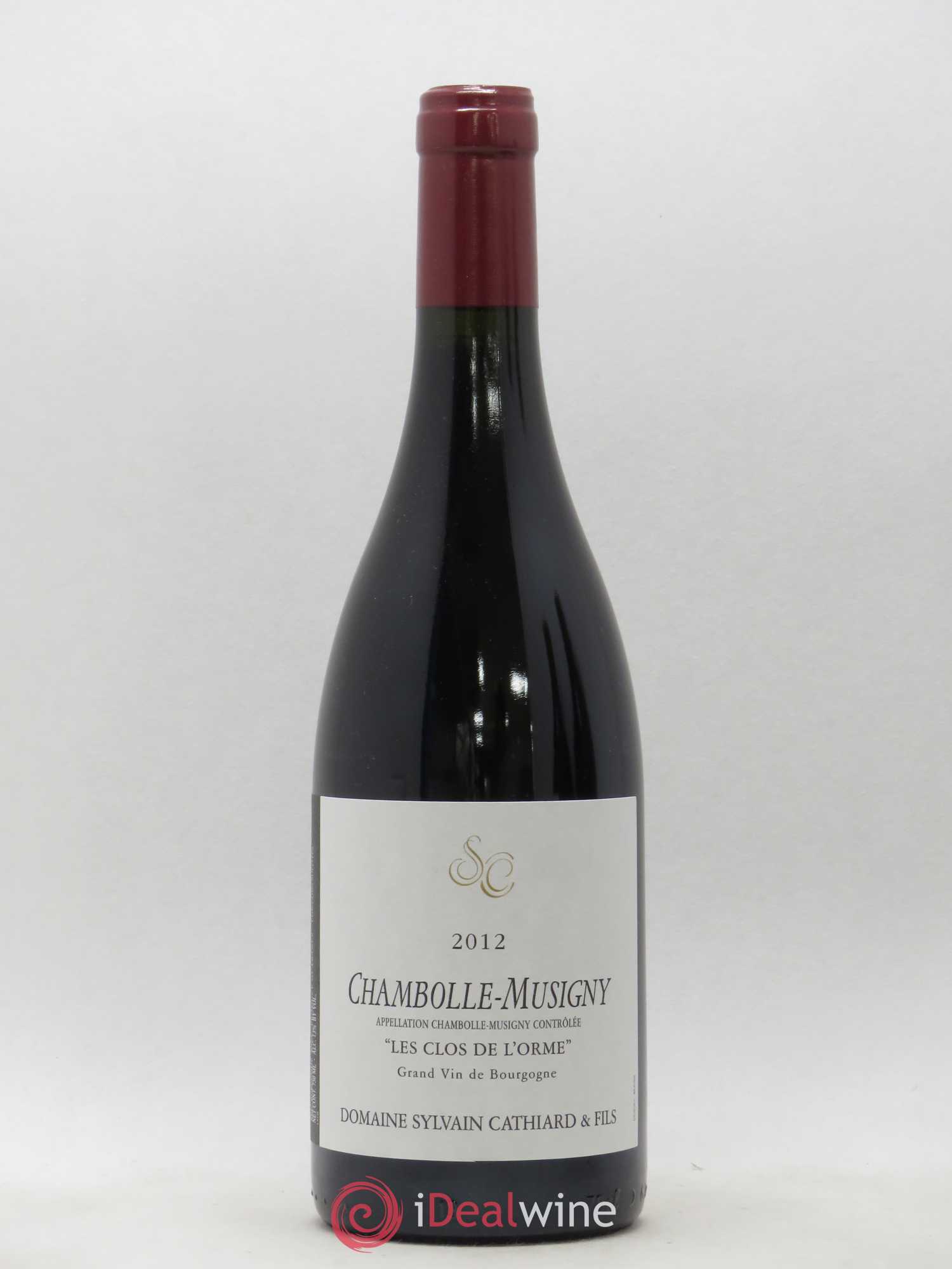 Chambolle-Musigny Les Clos de l'Orme Sylvain Cathiard & Fils 2012 - Lot de 1 bouteille - 0