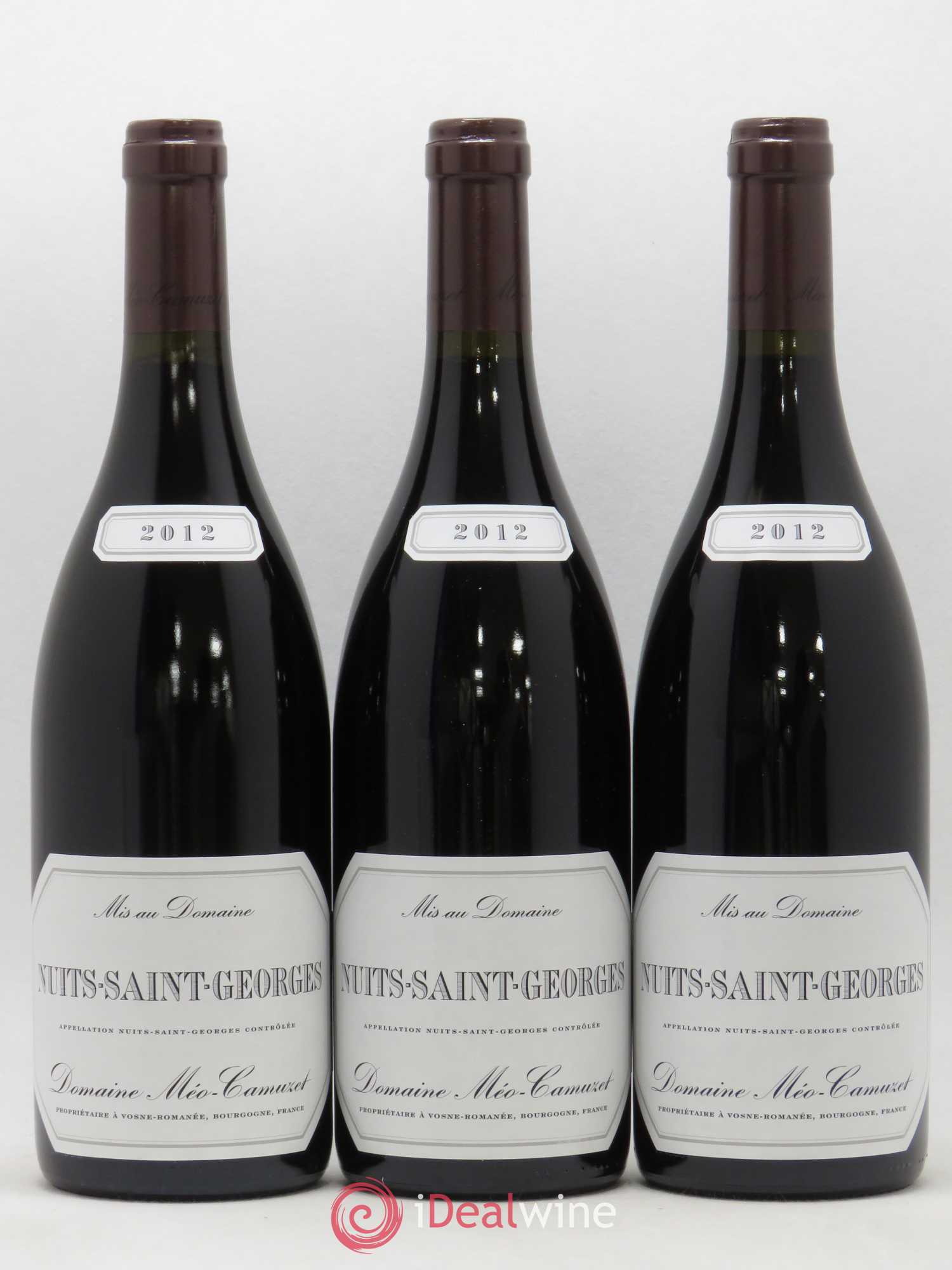 Nuits-Saint-Georges Méo-Camuzet (Domaine) 2012 - Lot de 3 bouteilles - 0