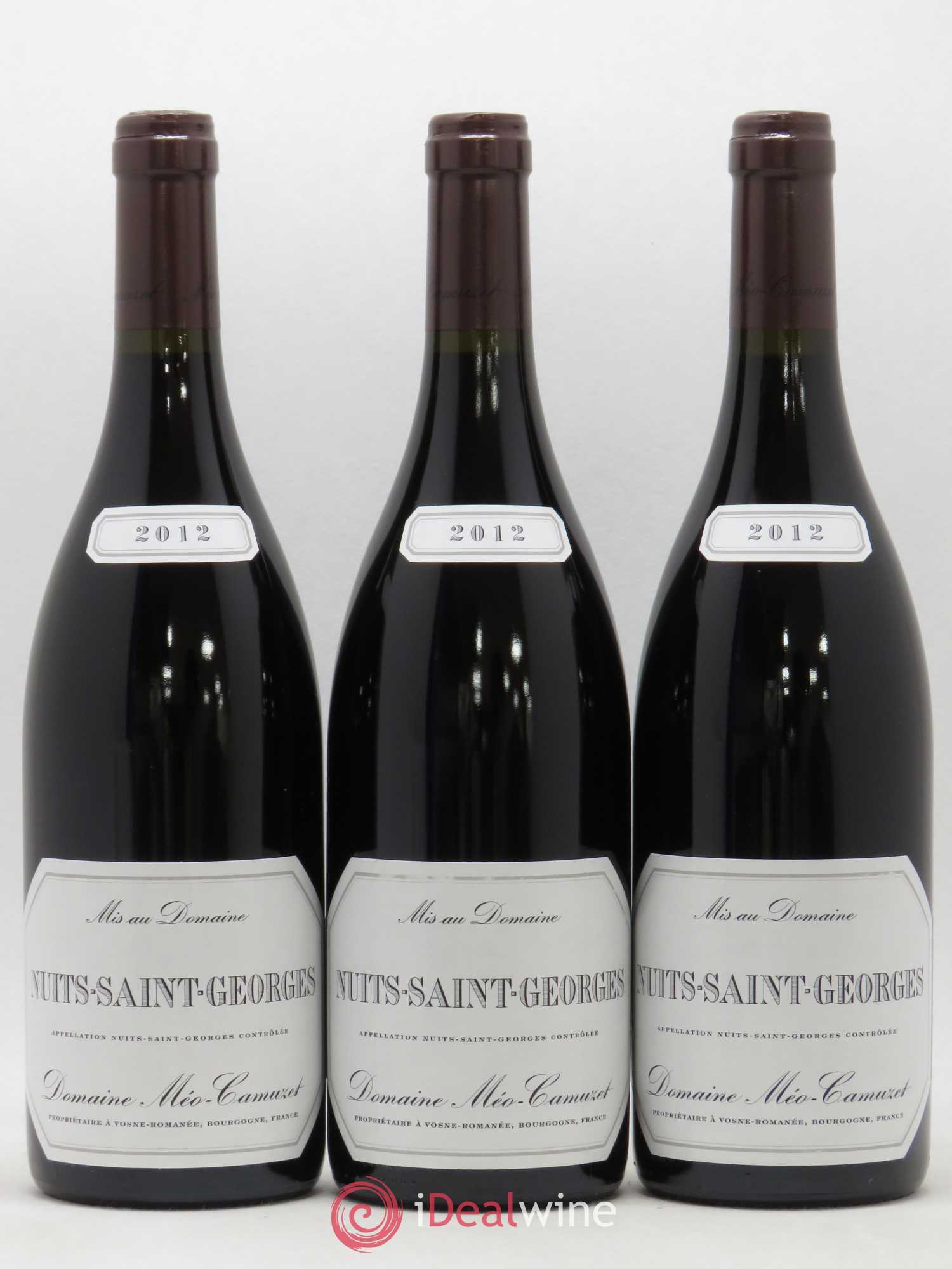 Nuits-Saint-Georges Méo-Camuzet (Domaine) 2012 - Lot de 3 bouteilles - 0