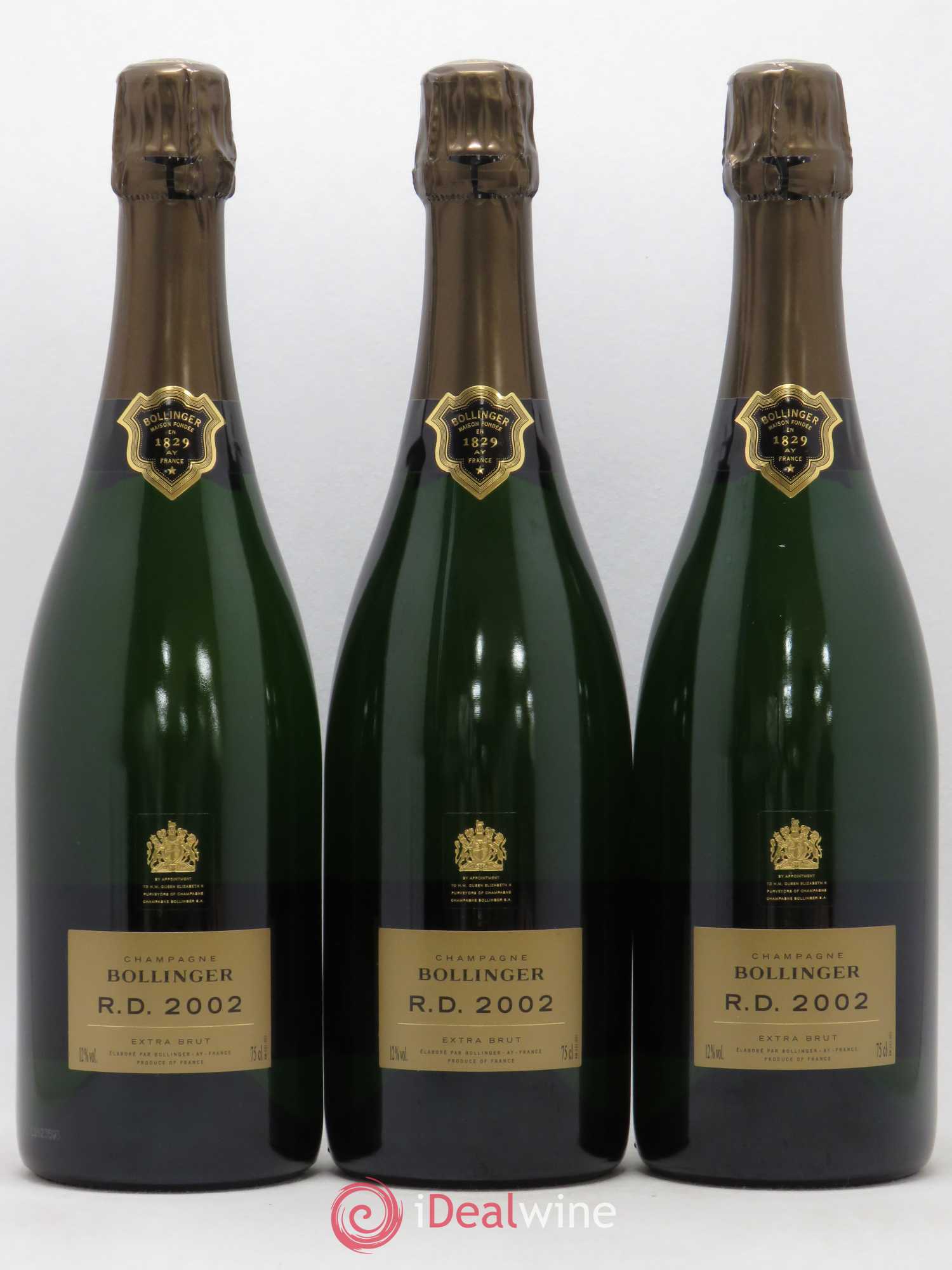 R.D. Extra-Brut Bollinger 2002 - Lot de 6 bouteilles - 1