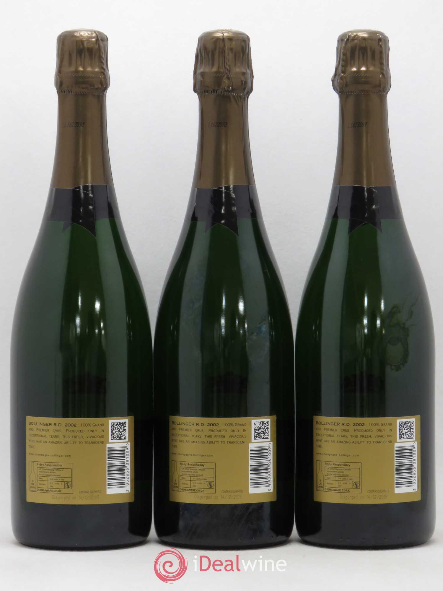R.D. Extra-Brut Bollinger 2002 - Lot de 6 bouteilles - 4