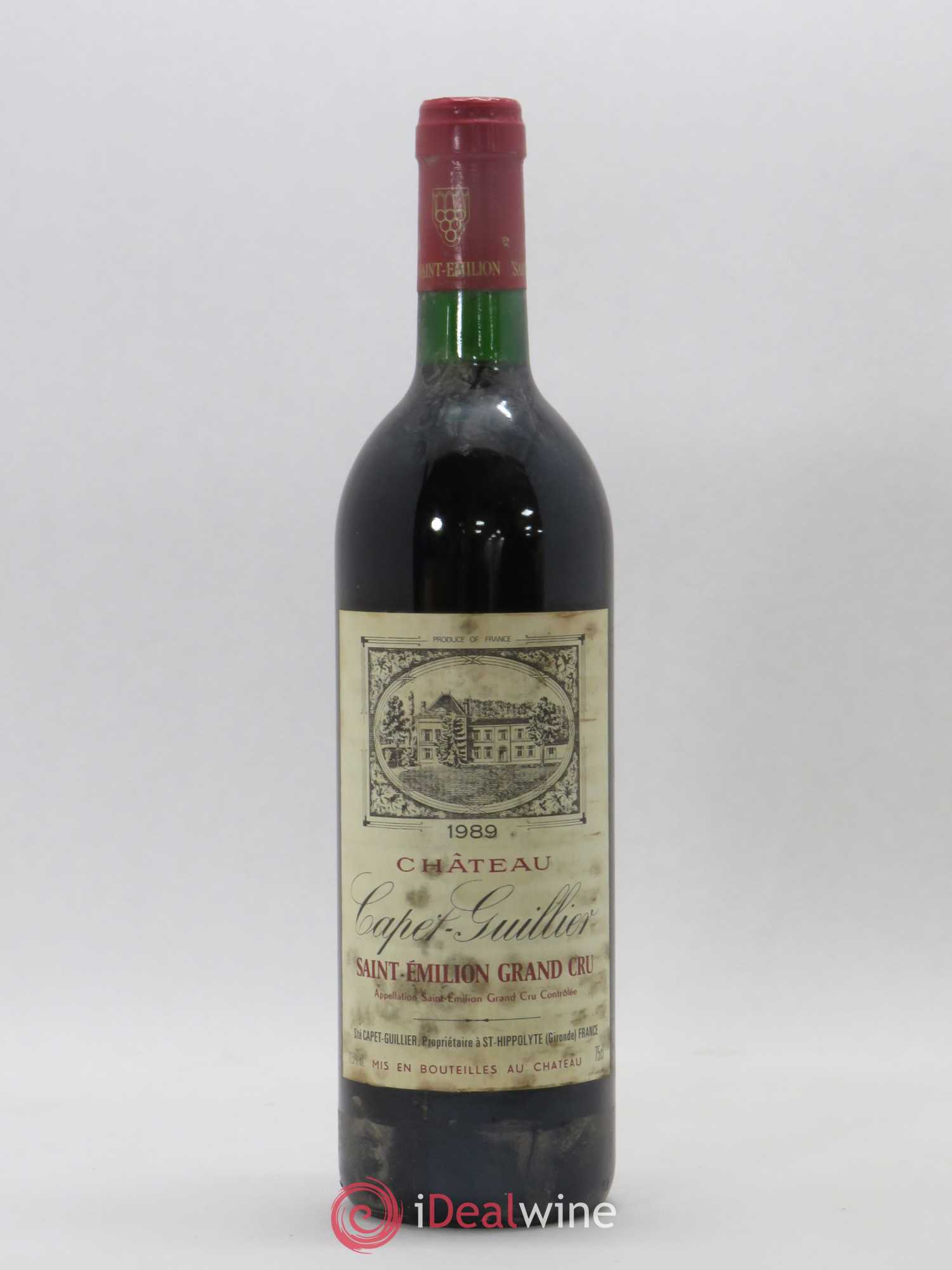 Saint-Émilion Grand Cru Capet-Guillier 1989 - Lot de 1 bouteille - 0