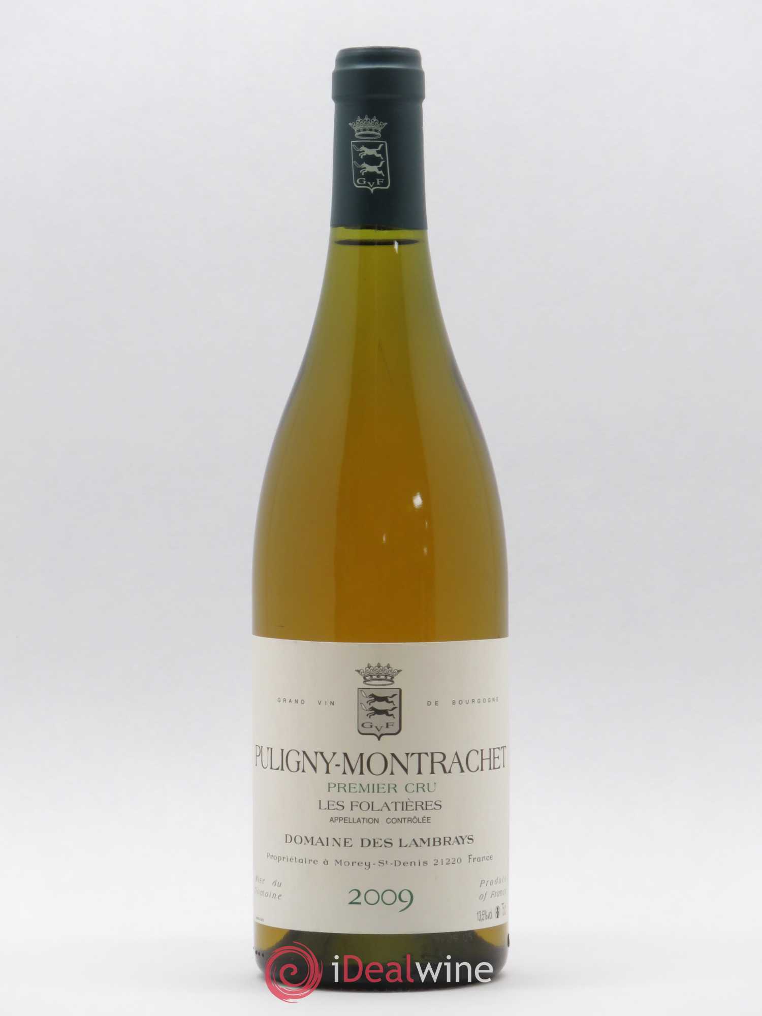 Puligny-Montrachet 1er Cru Les Folatières Domaine des Lambrays 2009 - Lot de 1 bouteille - 0