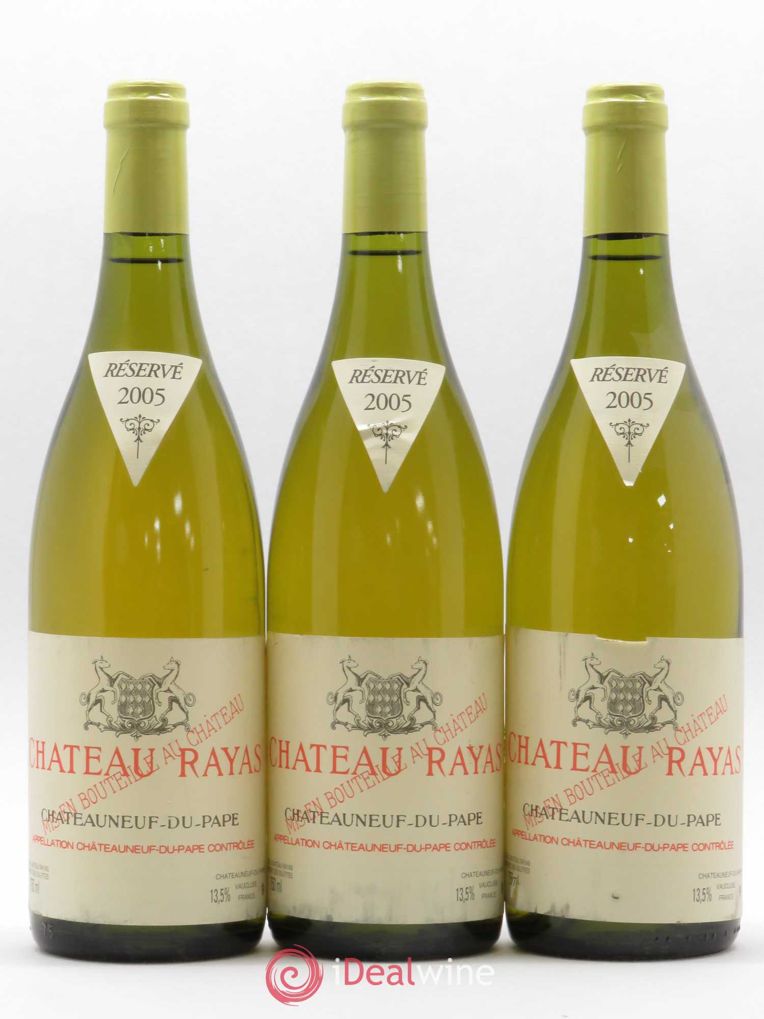Châteauneuf-du-Pape Château Rayas Emmanuel Reynaud 2005 - Lot de 3 bouteilles - 0