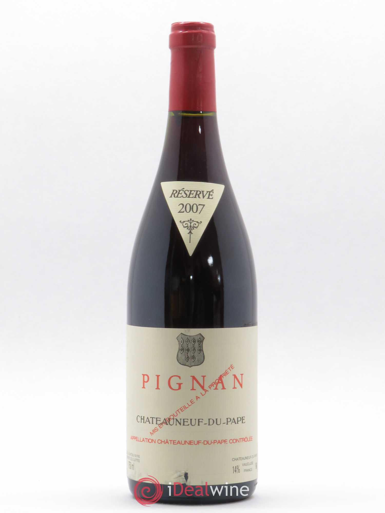 Châteauneuf-du-Pape Domaine de Pignan 2007 - Lot de 1 bouteille - 0