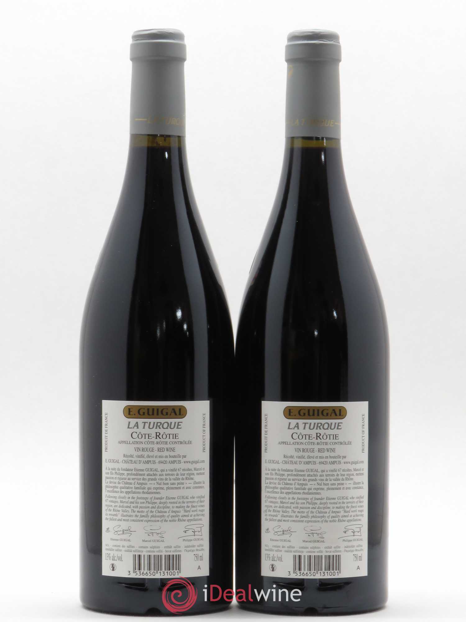 Côte-Rôtie La Turque Guigal 2011 - Lot de 2 bouteilles - 1