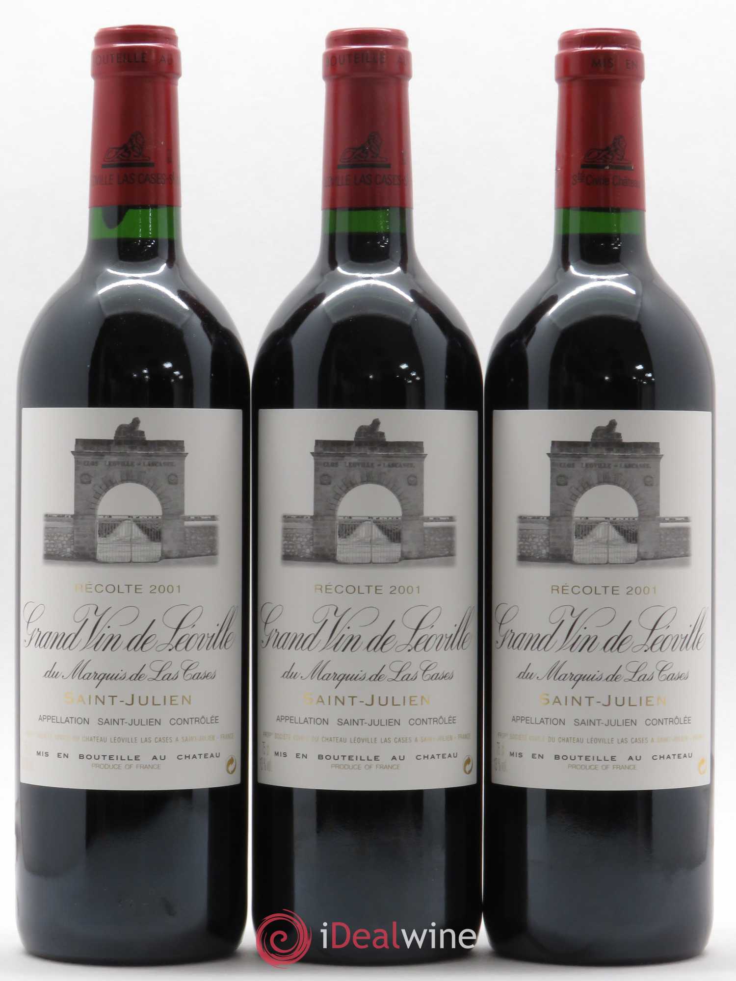 Château Léoville Las Cases 2ème Grand Cru Classé 2001 - Lot de 6 bouteilles - 1