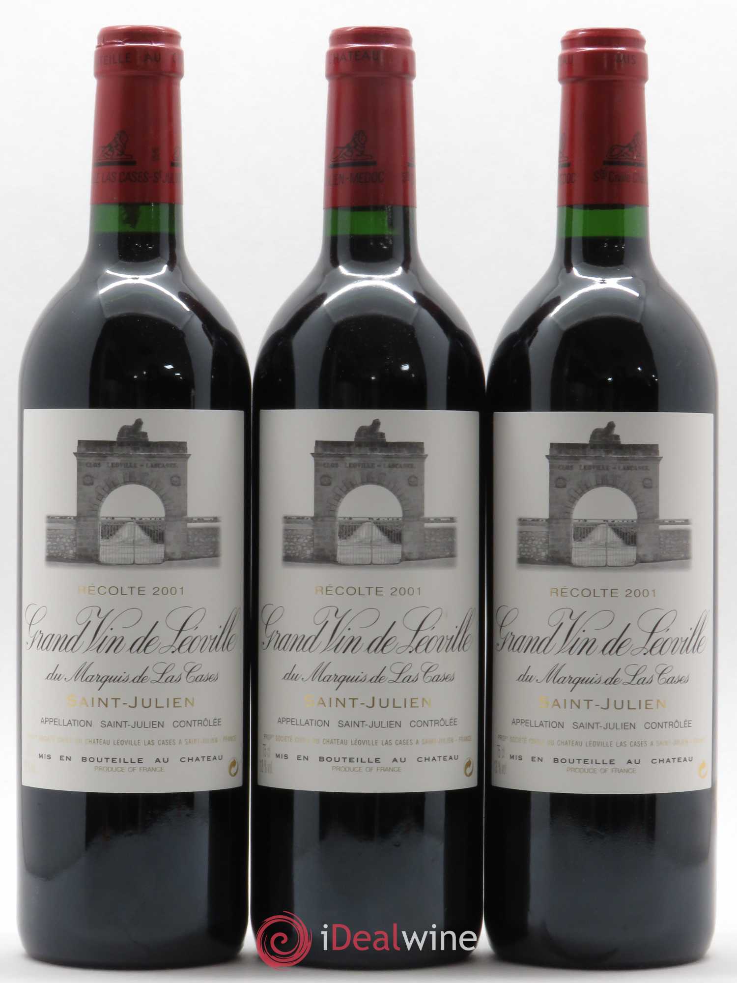 Château Léoville Las Cases 2ème Grand Cru Classé 2001 - Lot de 6 bouteilles - 2