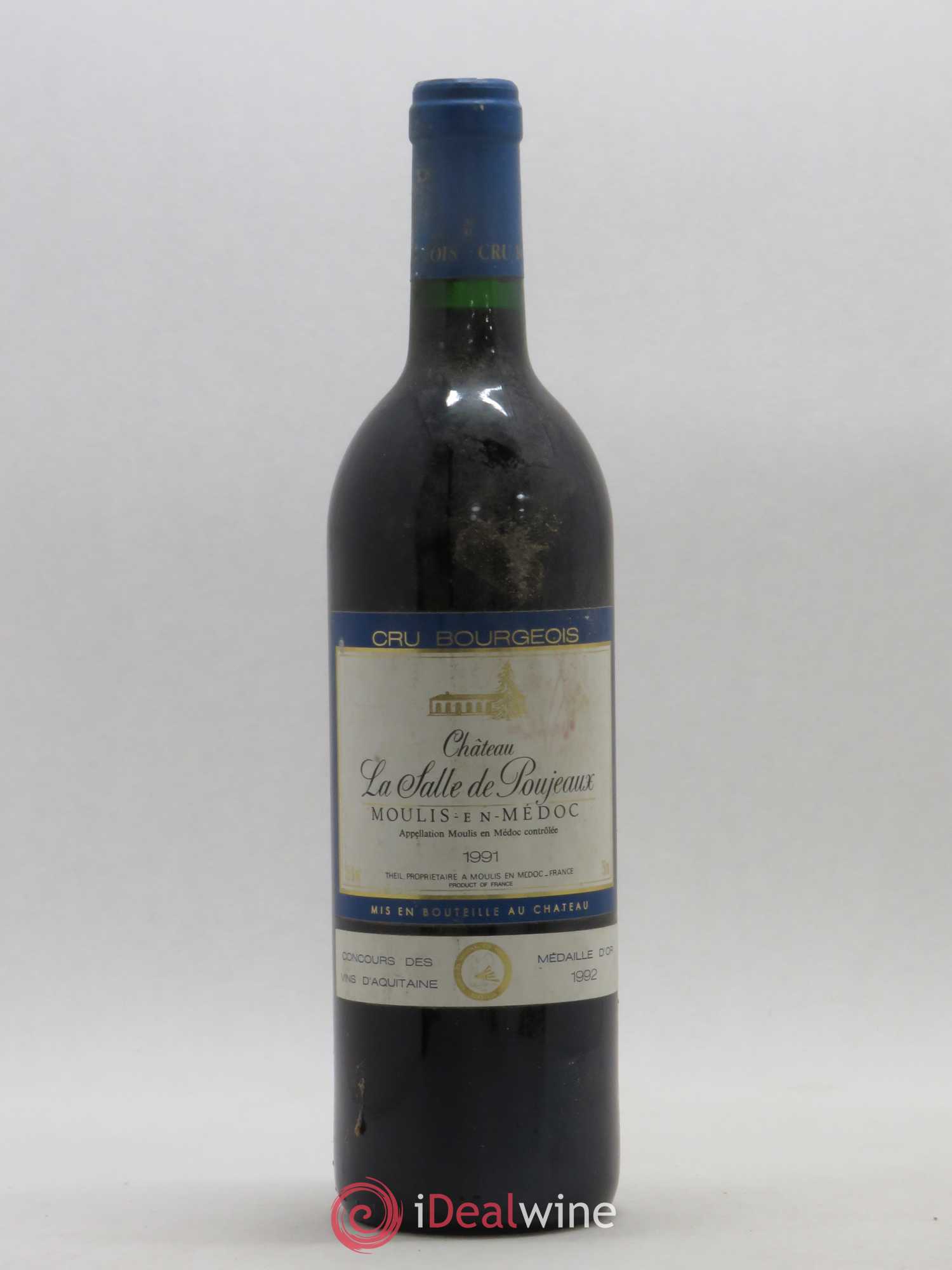 Moulis en Médoc La Salle de Poujeaux 1991 - Posten von 1 Flasche - 0