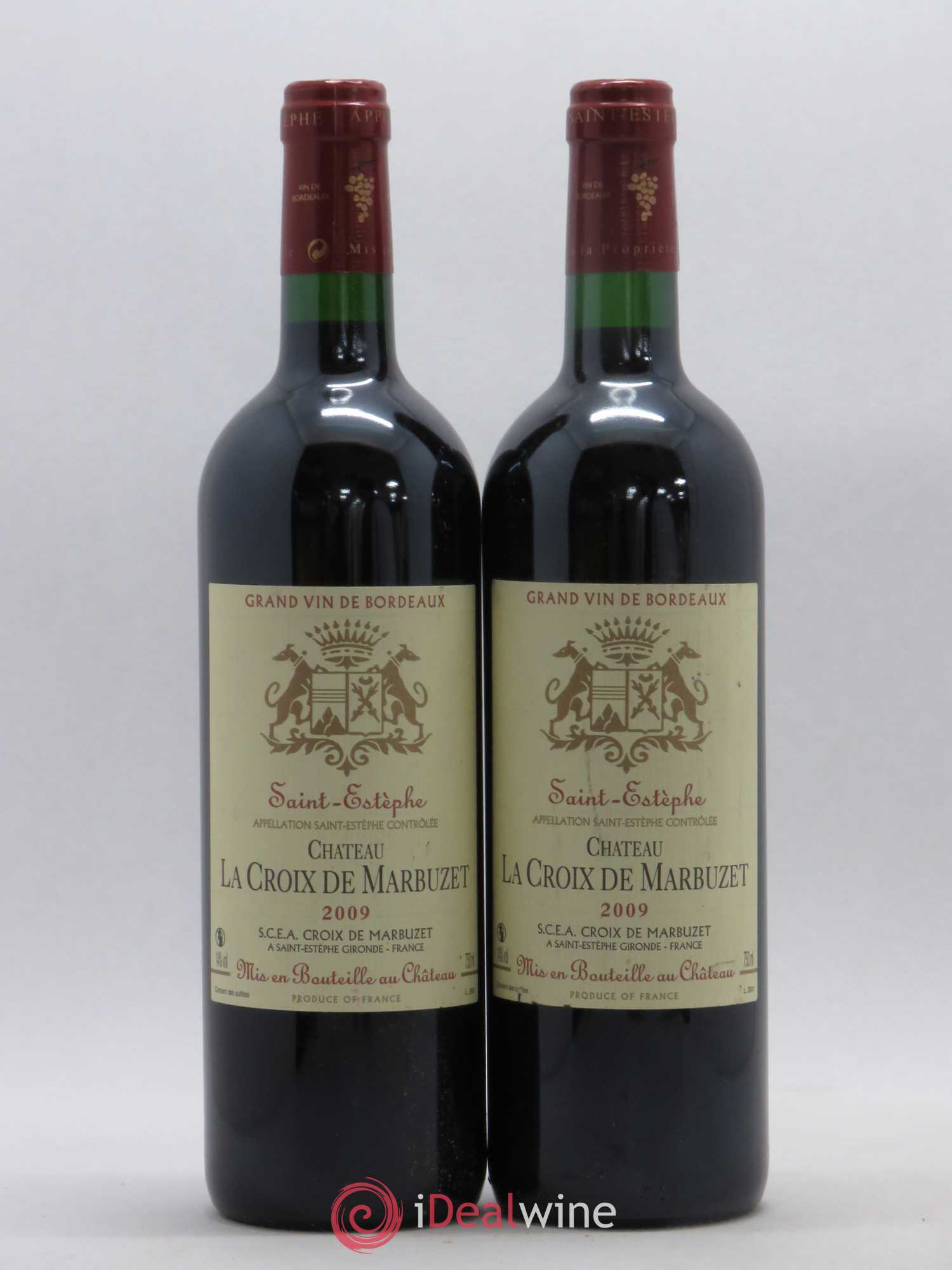 Saint-Estèphe La Croix de Marbuzet 2009 - Posten von 2 Flaschen - 0