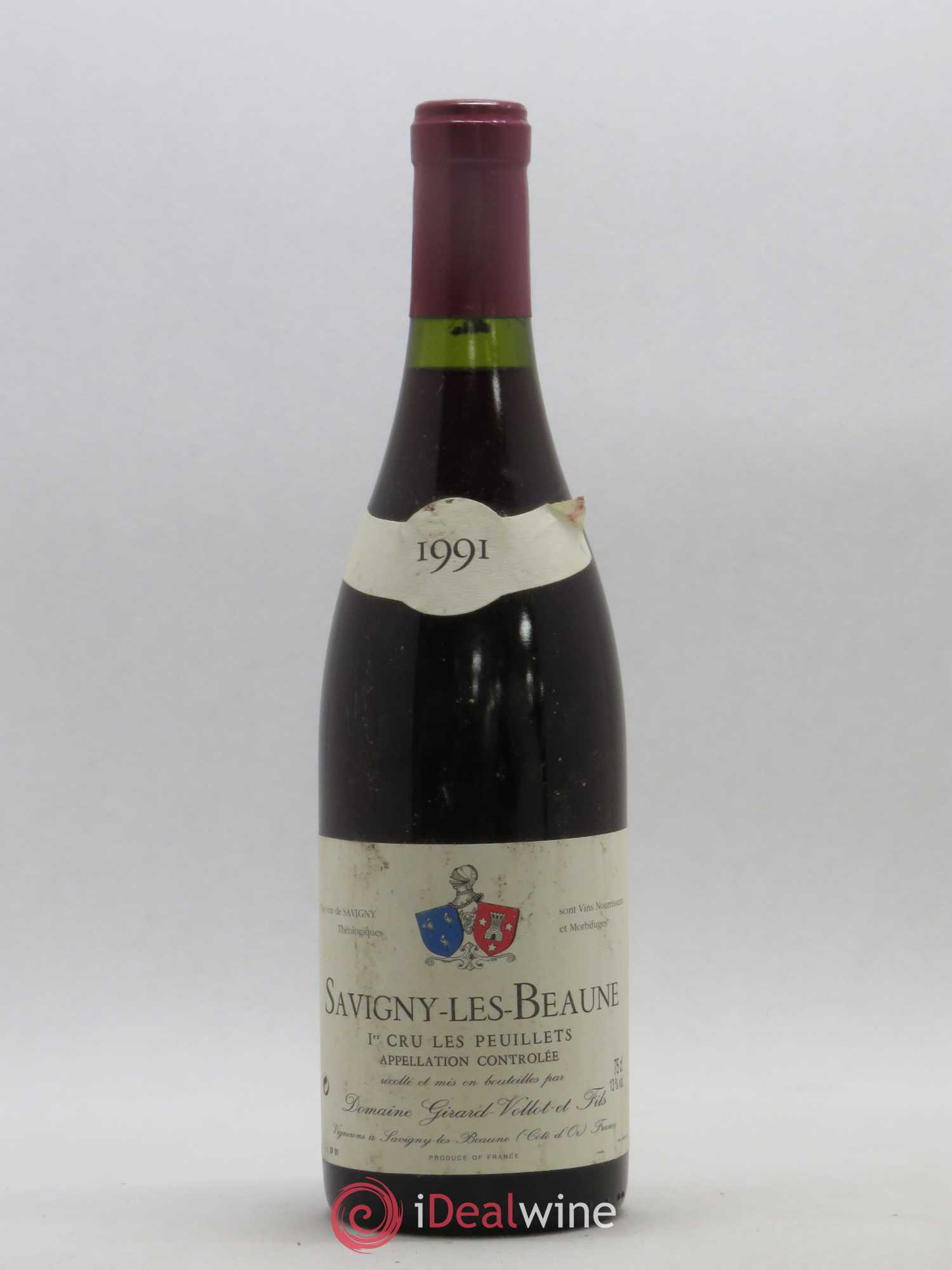 Savigny-lès-Beaune 1er Cru Les Peuillets Domaine Girard Vollot 1991 - Posten von 1 Flasche - 0