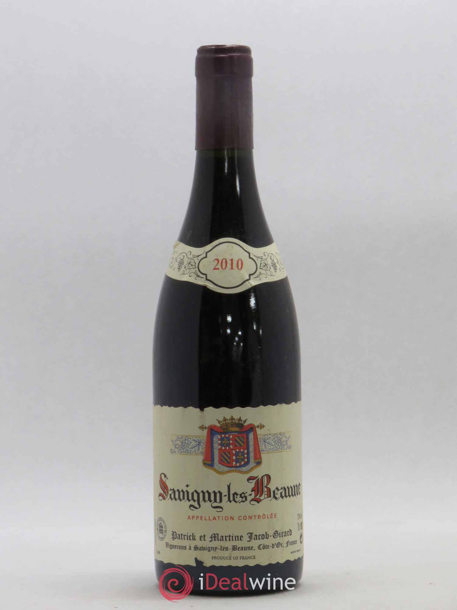 Savigny-lès-Beaune Patrick et Martine Jacob Girard 2010 - Lot de 1 bouteille - 0