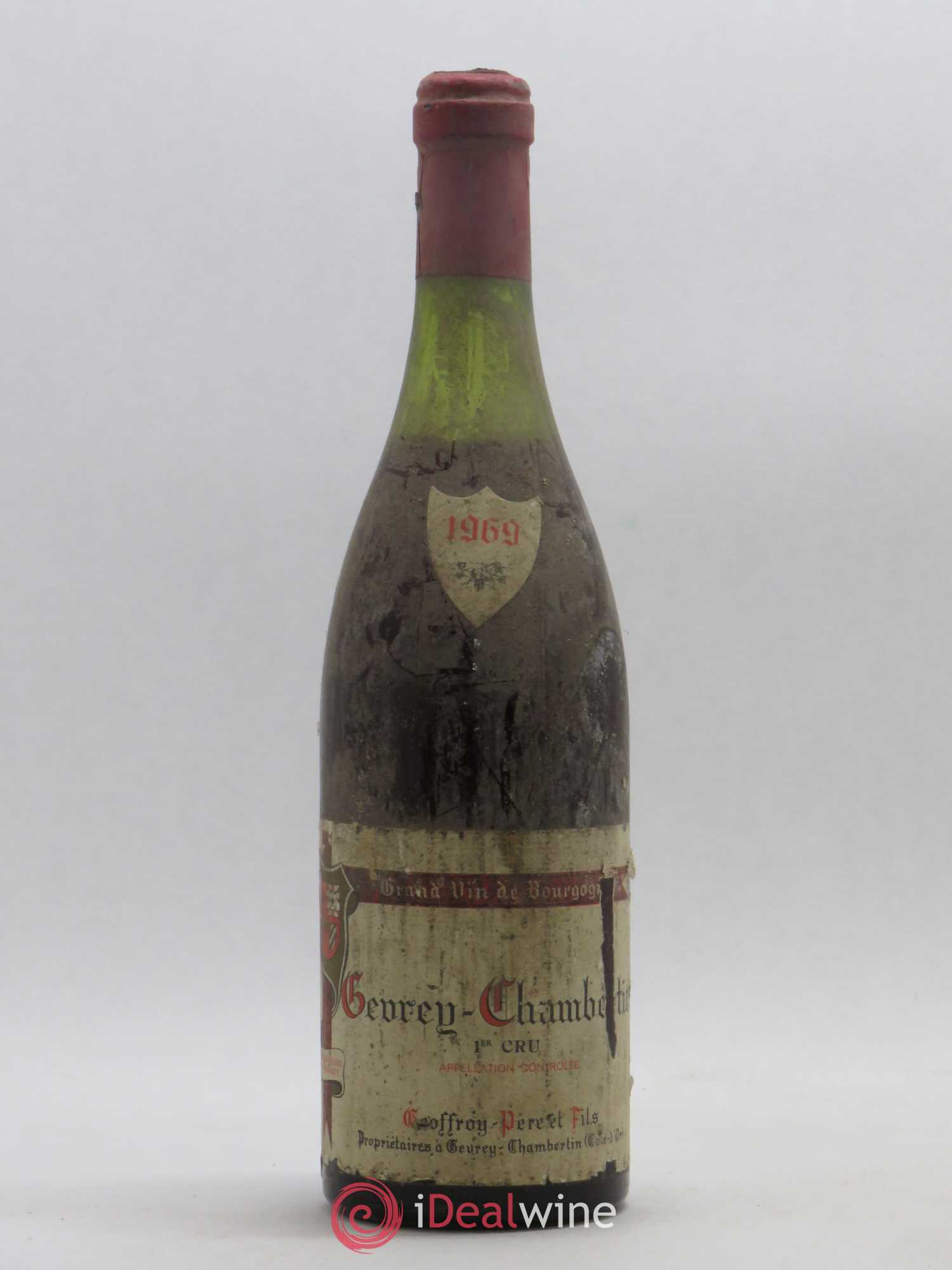 Gevrey-Chambertin 1er Cru Geoffroy 1969 - Lot de 1 bouteille - 0