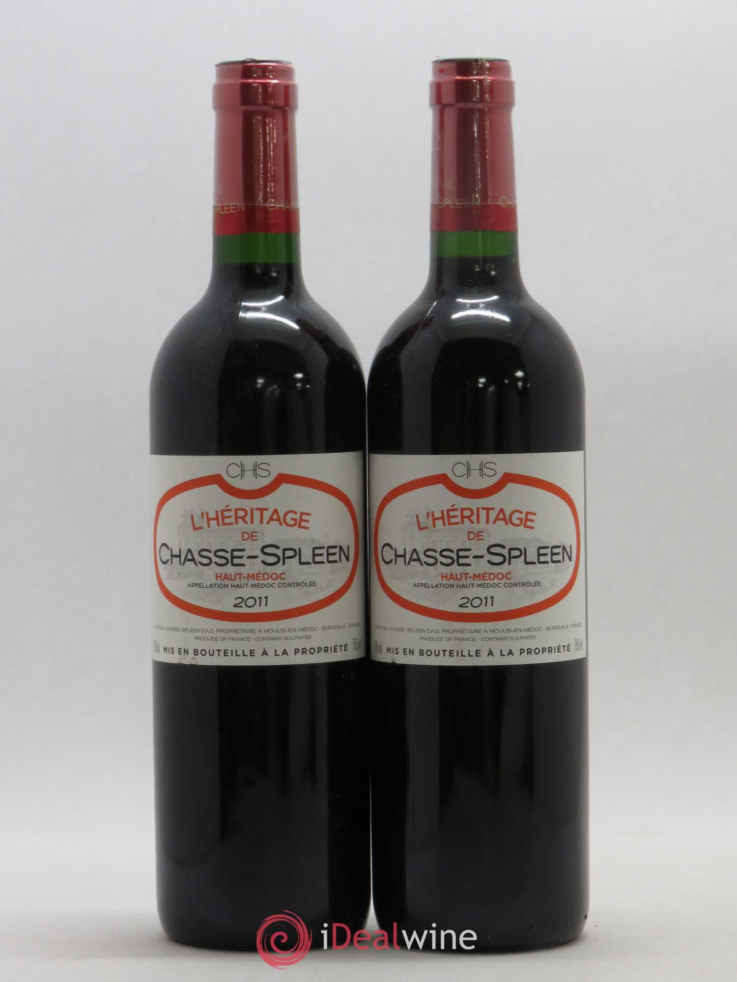 Héritage (Ermitage) de Chasse Spleen 2011 - Lot de 2 bouteilles - 0
