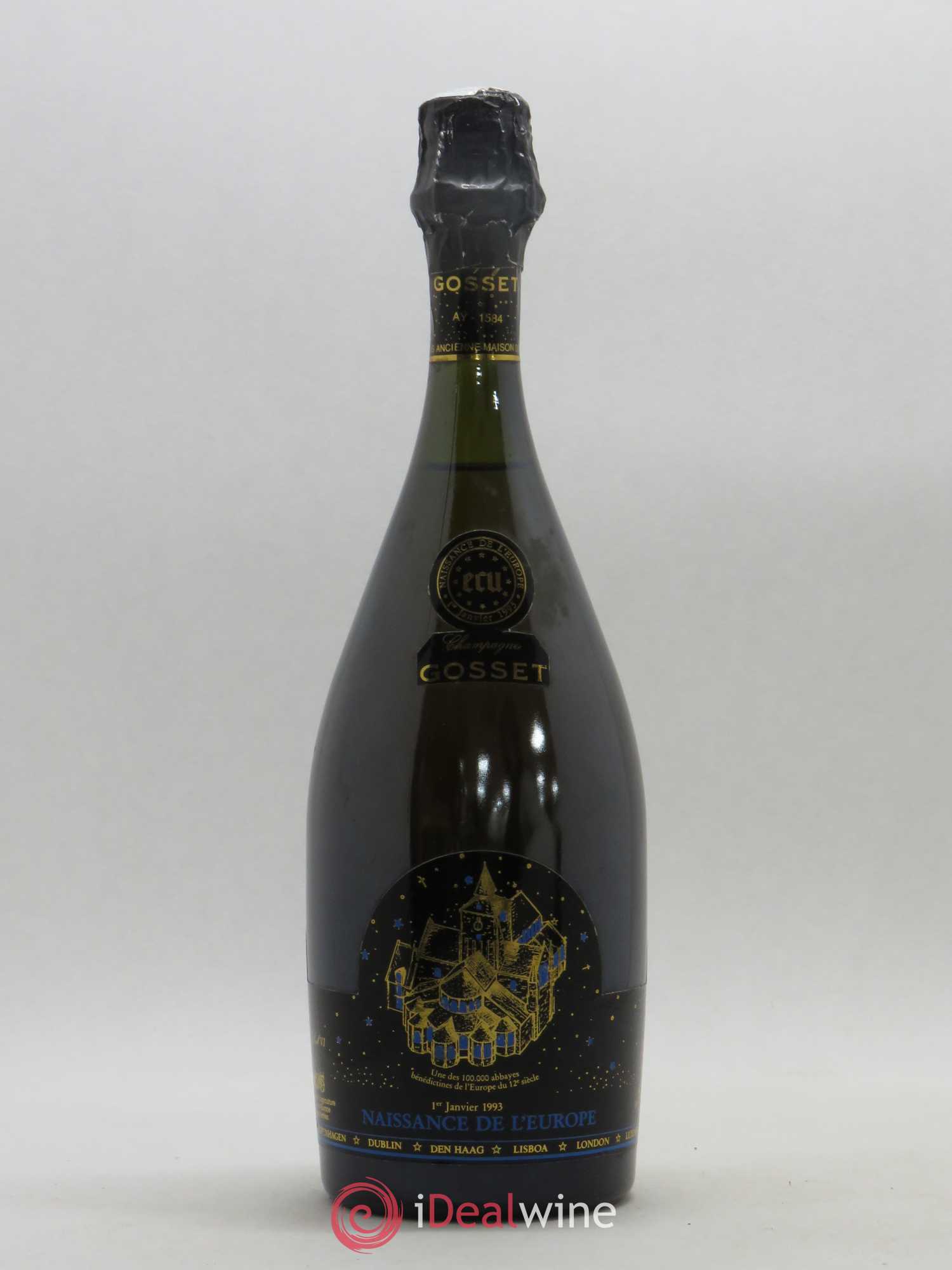 Champagne Gosset Naissance de l'Europe 1993 - Lot de 1 bouteille - 0